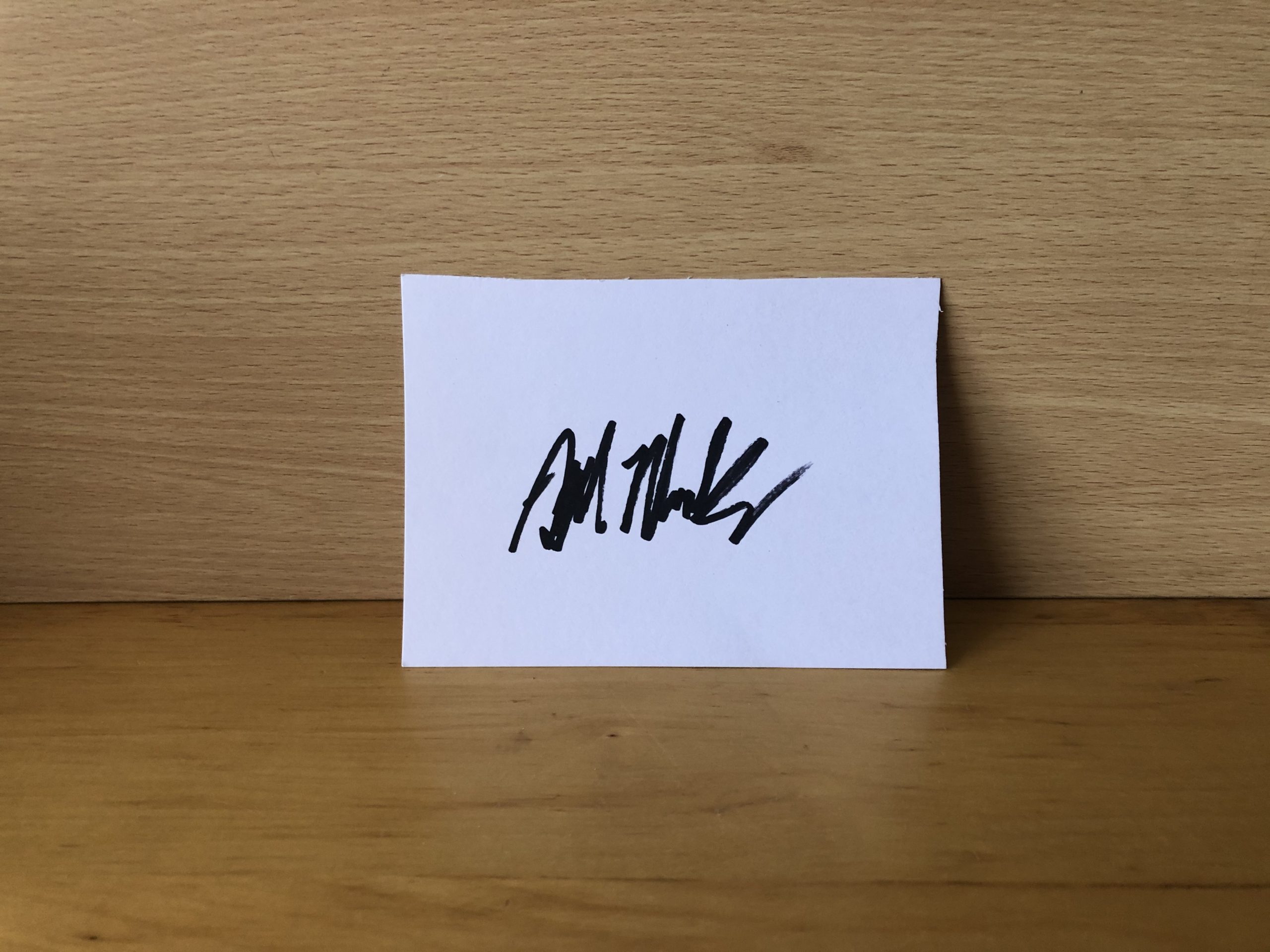 Alfred Molina Signed White Card Alfred Molina Signed White Card