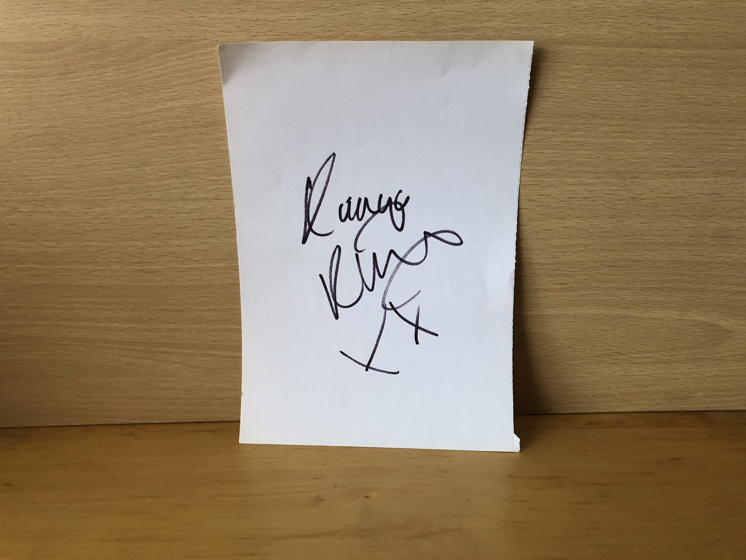 Unknown Signed White A5 Paper Unknown Signed White A5 Paper