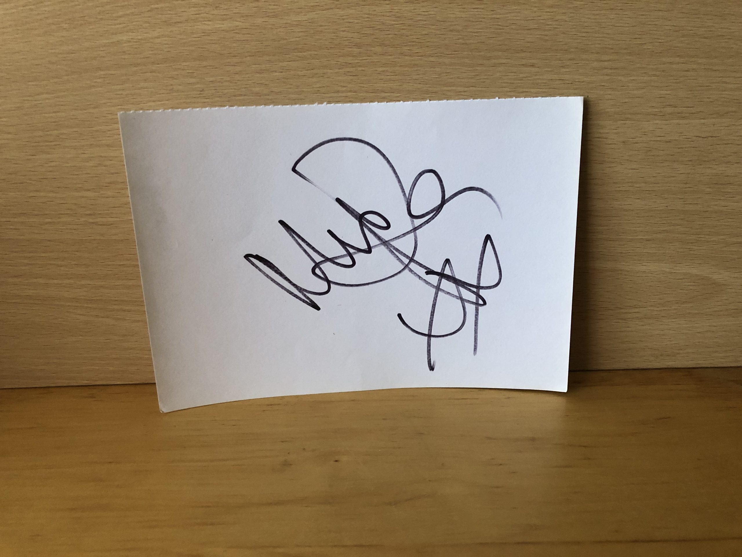 Unknown Signed White A5 Paper Unknown Signed White A5 Paper