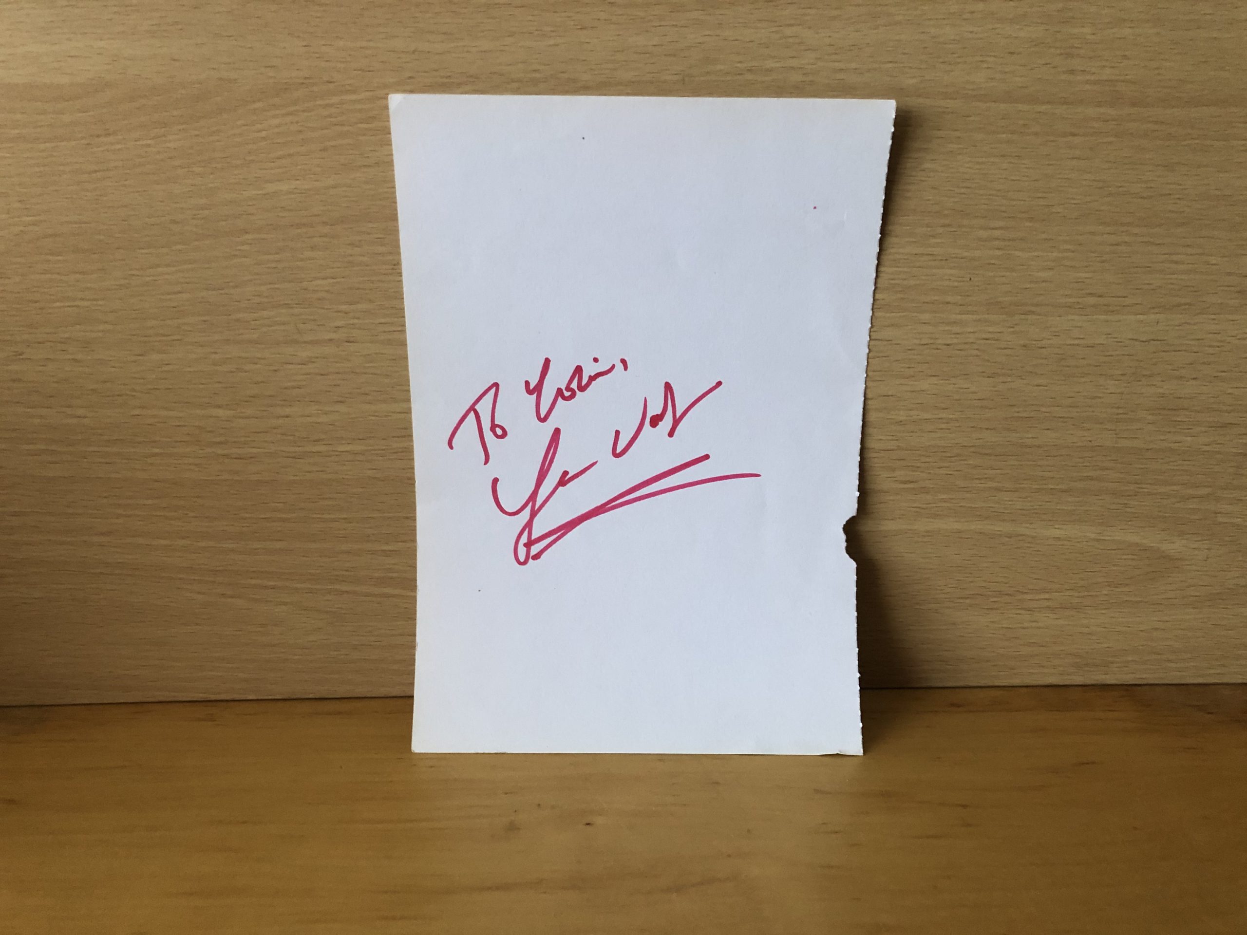 Unknown Signed White A5 Paper Unknown Signed White A5 Paper