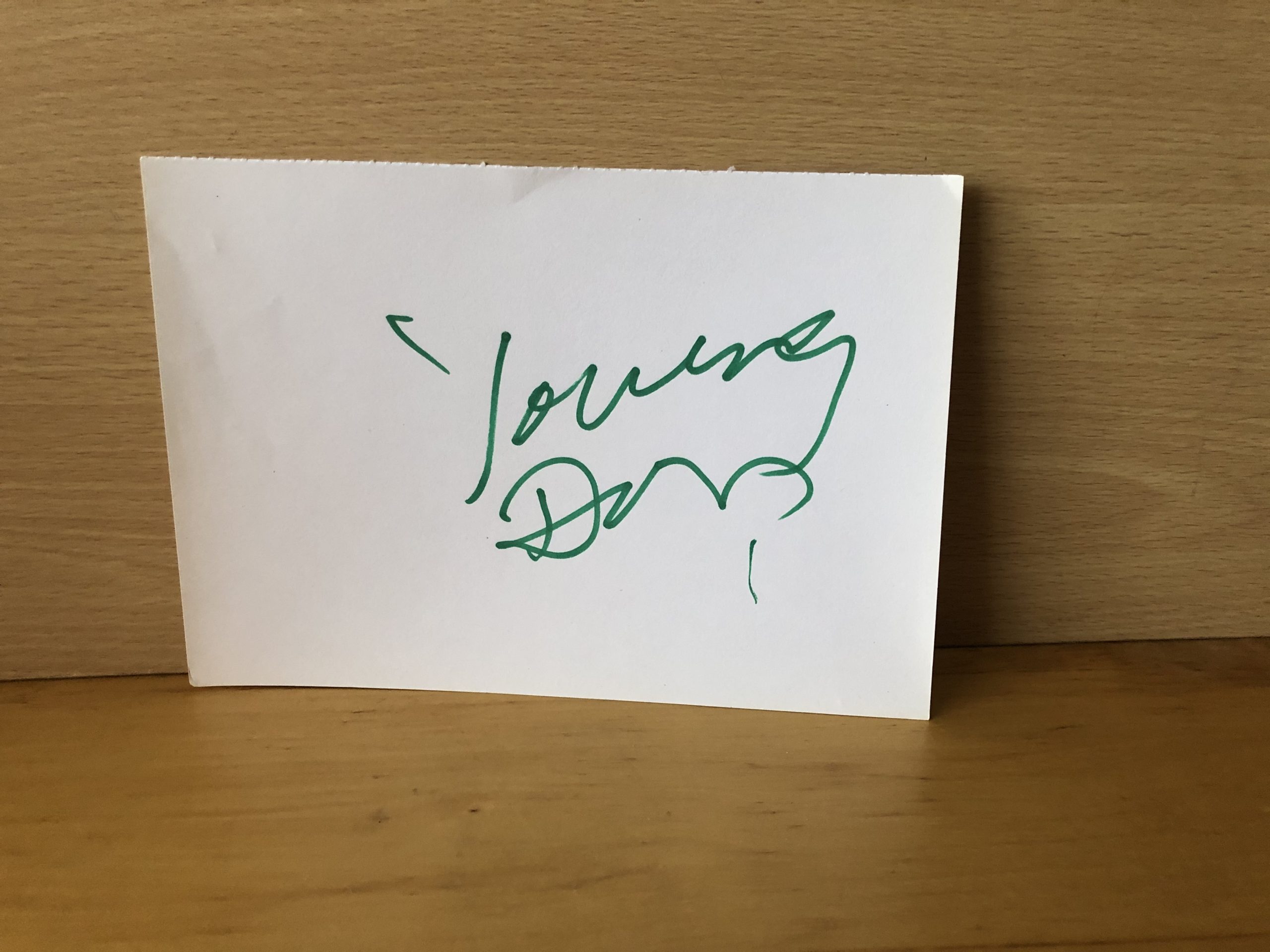 Unknown Signed White A5 Paper Unknown Signed White A5 Paper