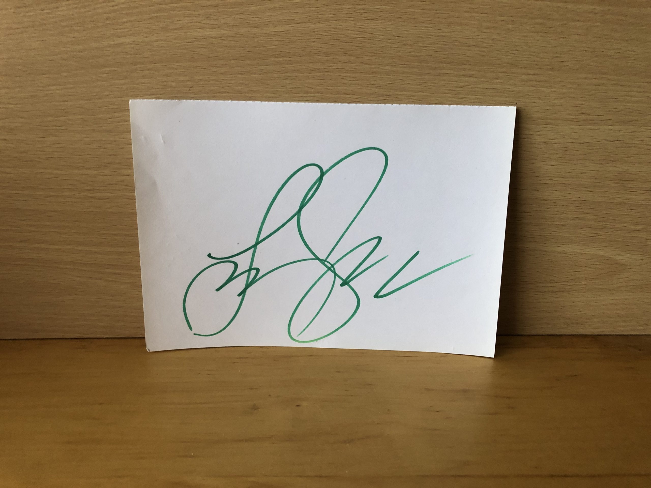 Unknown Signed White A5 Paper Unknown Signed White A5 Paper