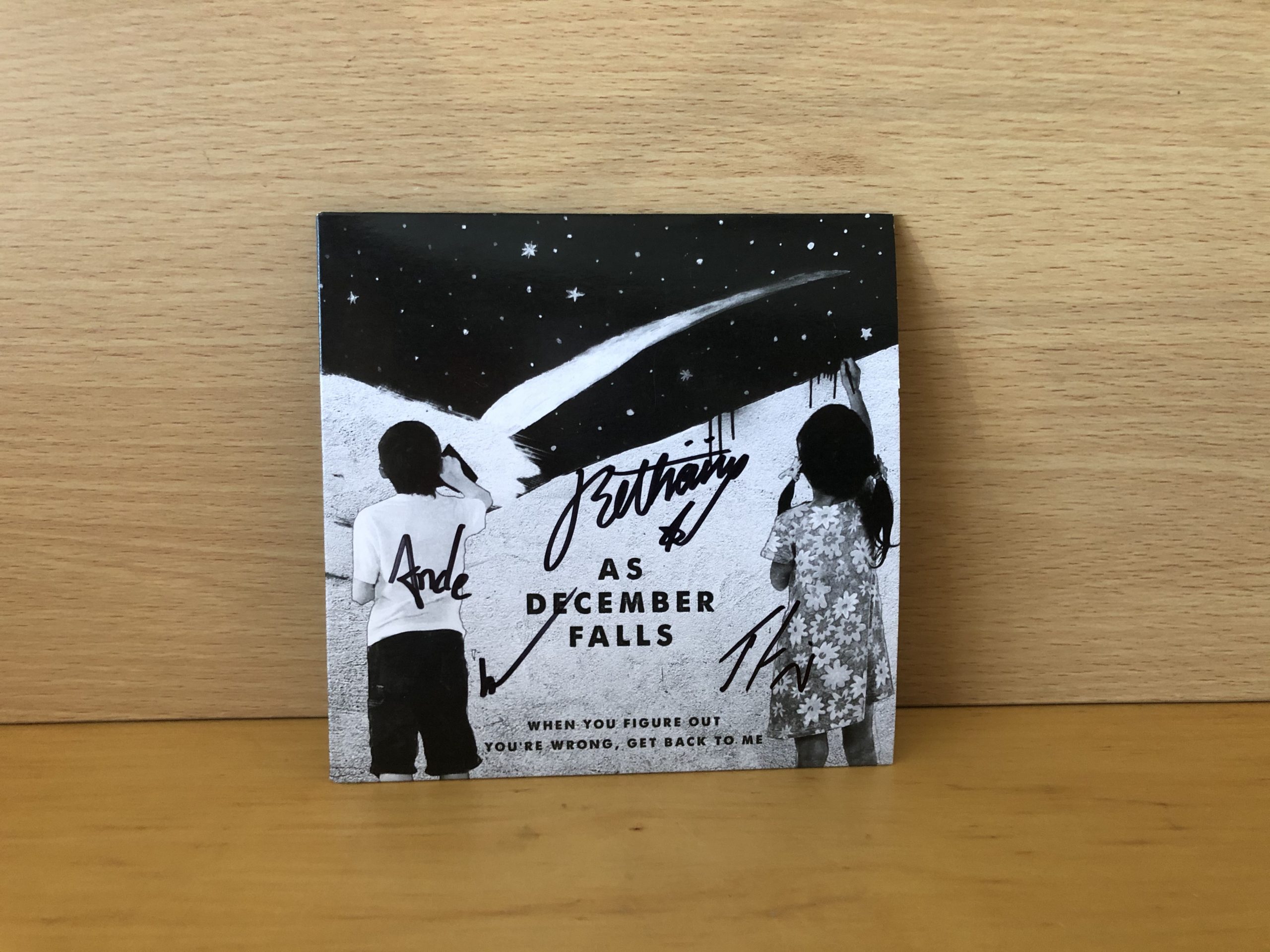 As December Falls Signed Signed CD Cover As December Falls Signed Signed CD Cover