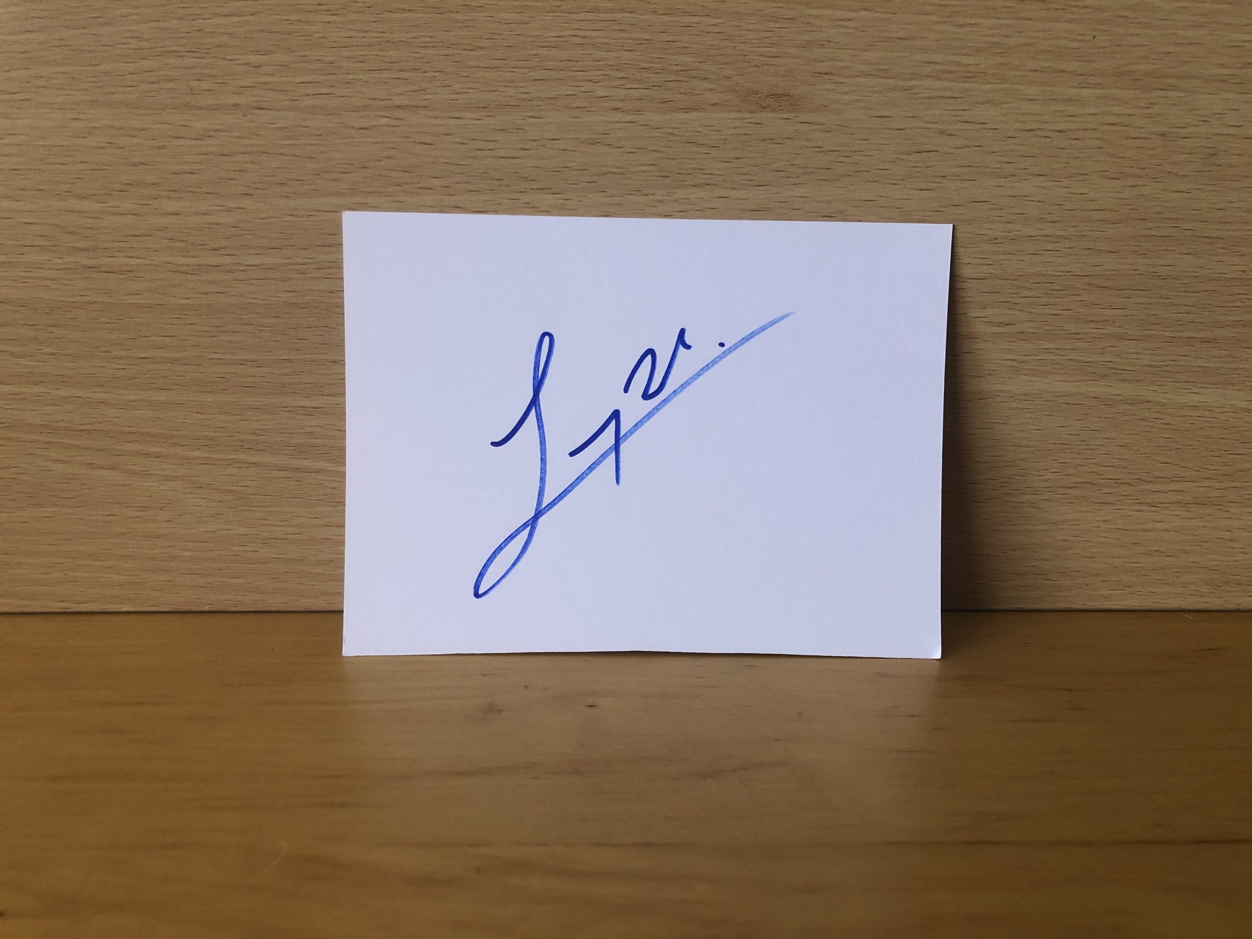 Jessica Chastain Signed White Card Jessica Chastain Signed White Card