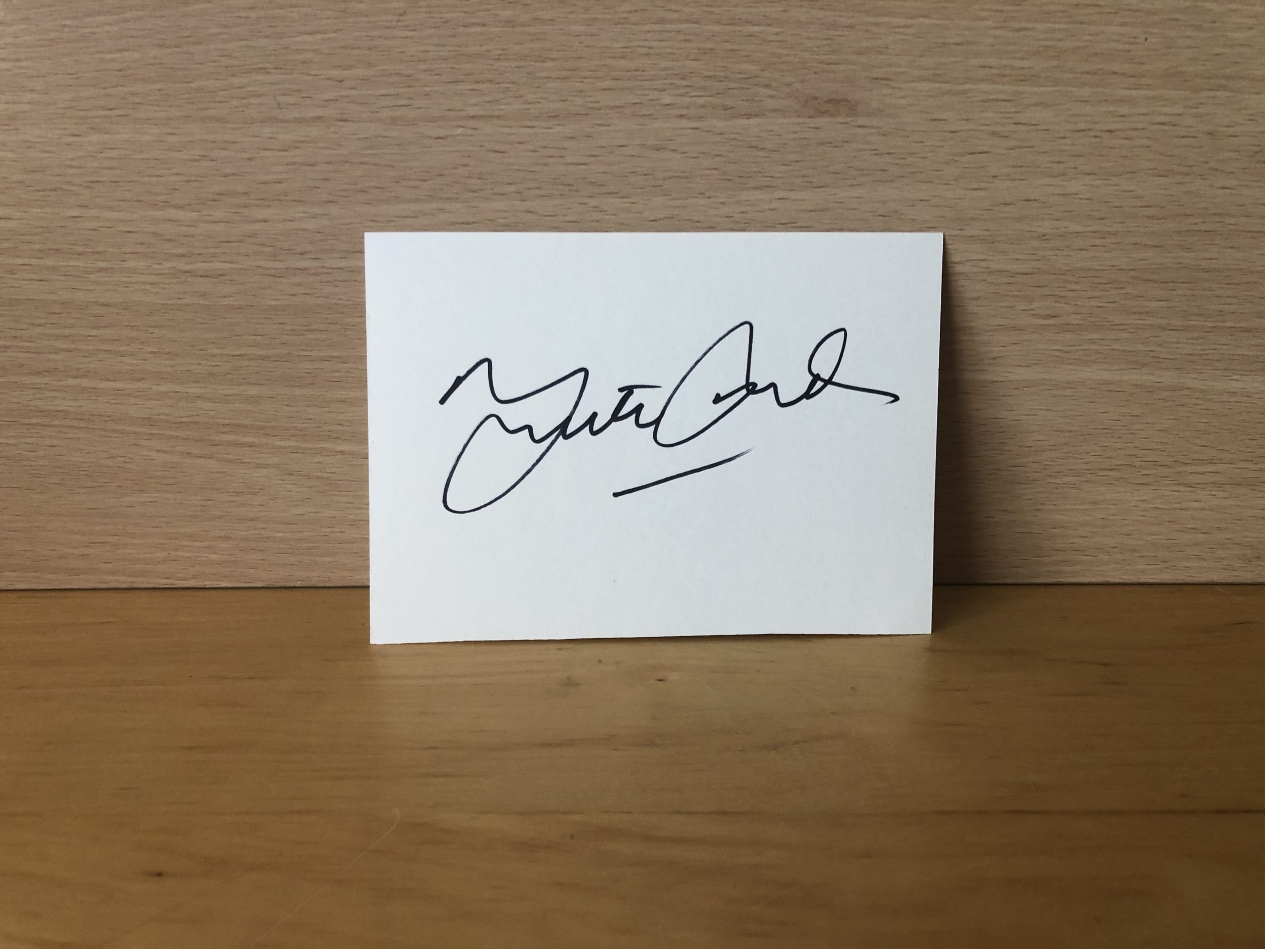 Martin Keown Signed White Card Martin Keown Signed White Card