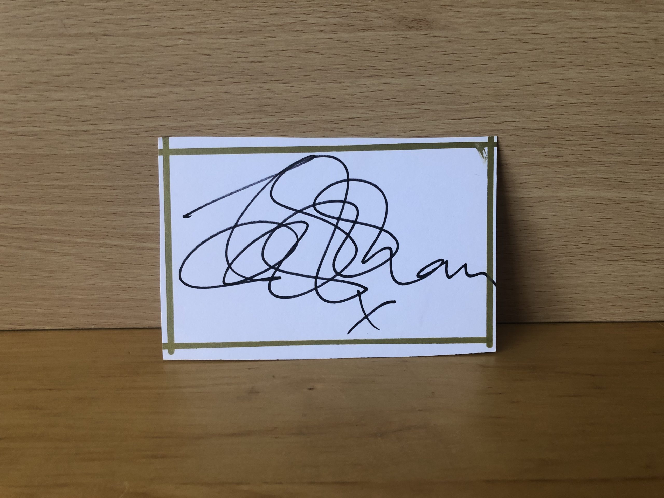 Stacey Solomon Signed White Card Stacey Solomon Signed White Card