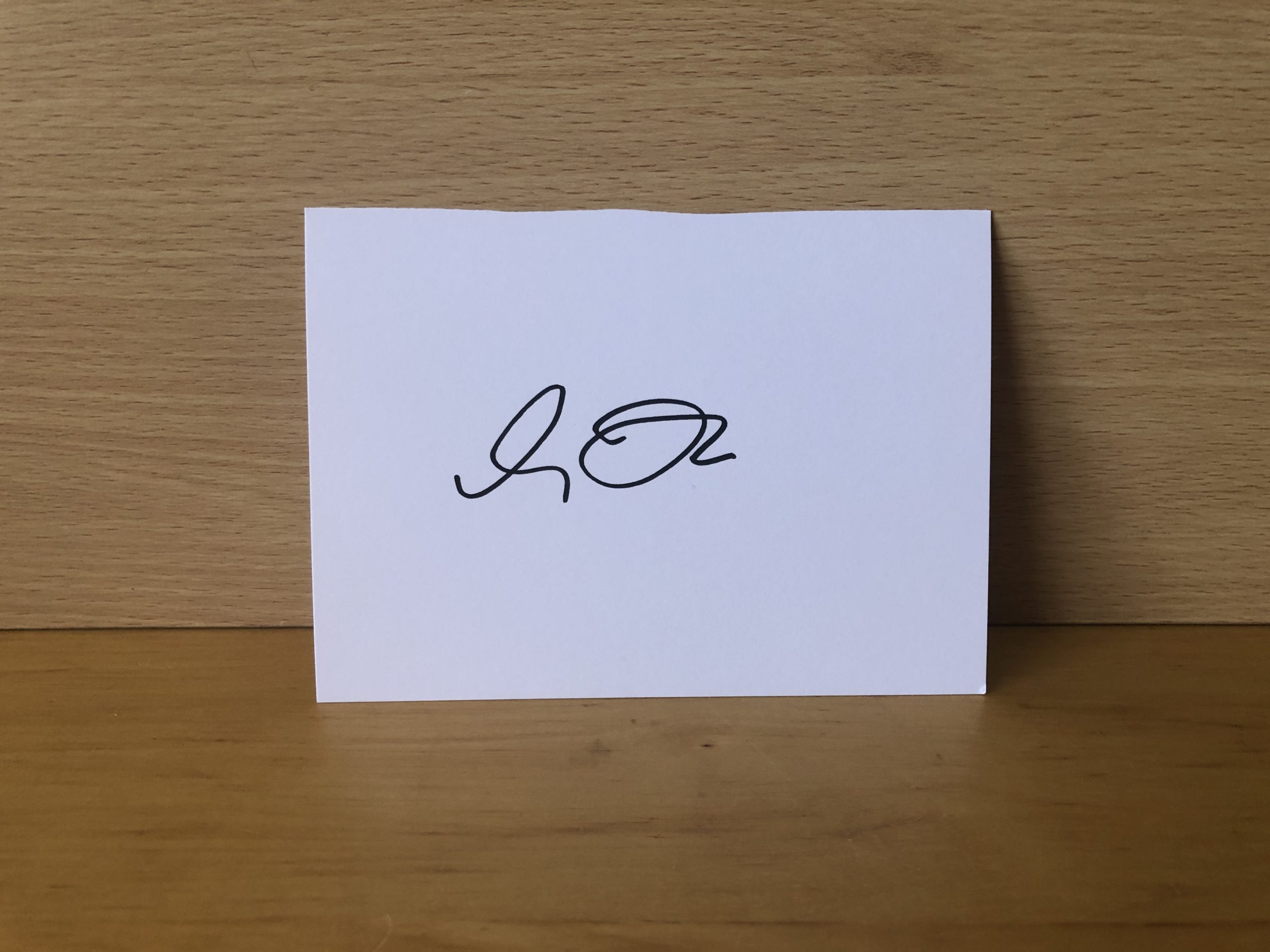 Genevieve O’Reilly Signed White Card Genevieve O’Reilly Signed White Card