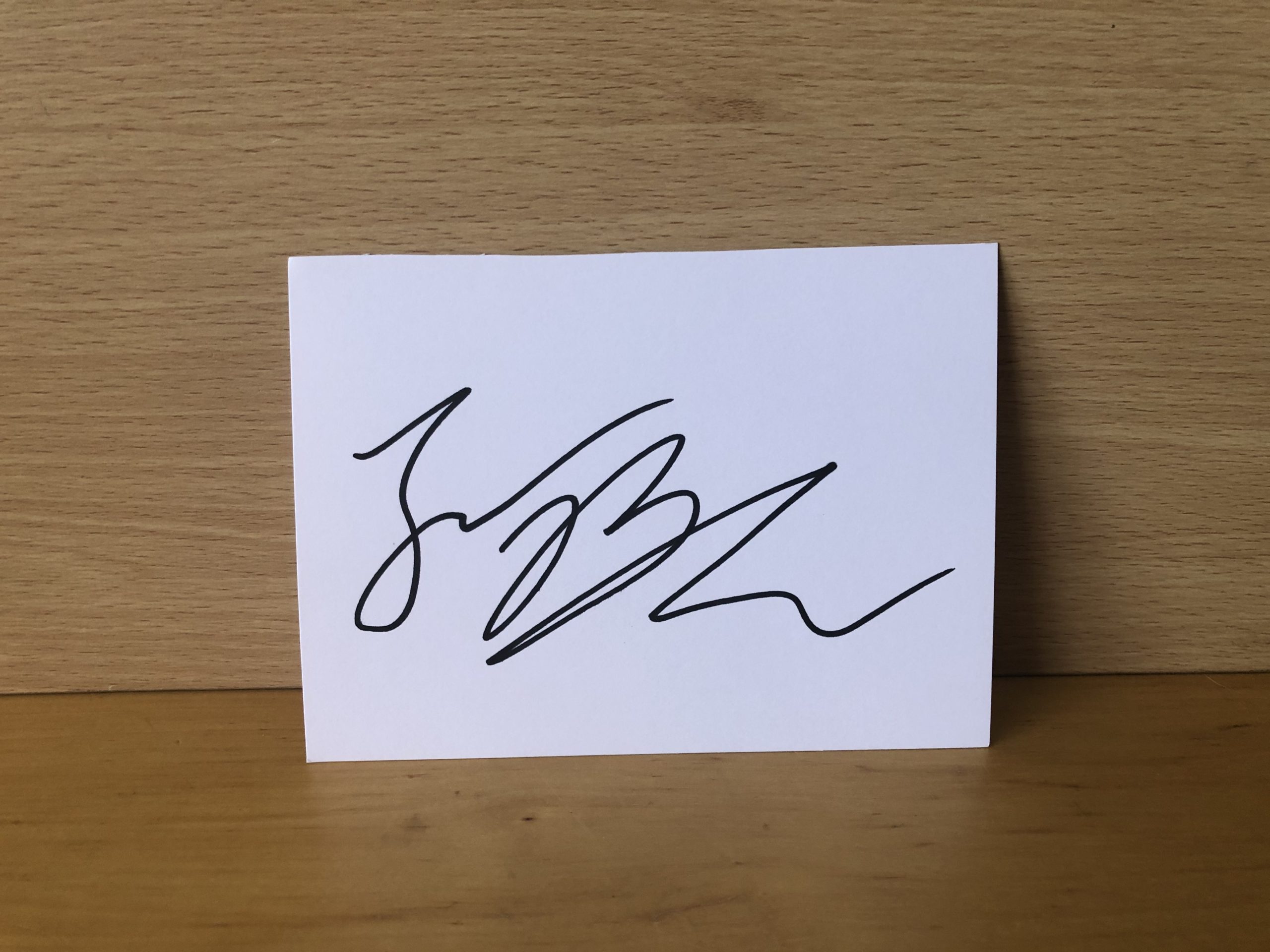 Jack Black Signed White Card Jack Black Signed White Card