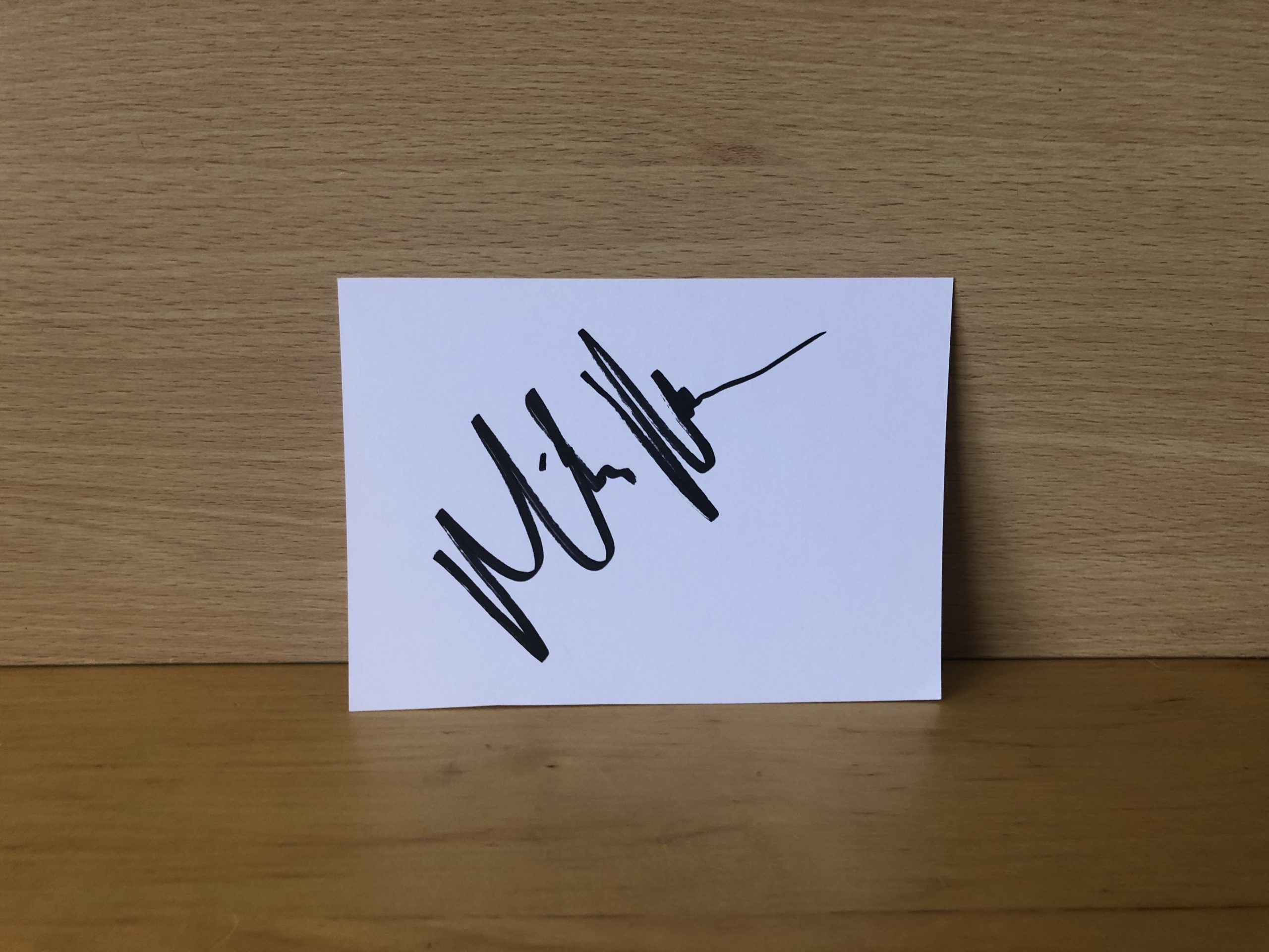 Mike Myers Signed White Card Mike Myers Signed White Card