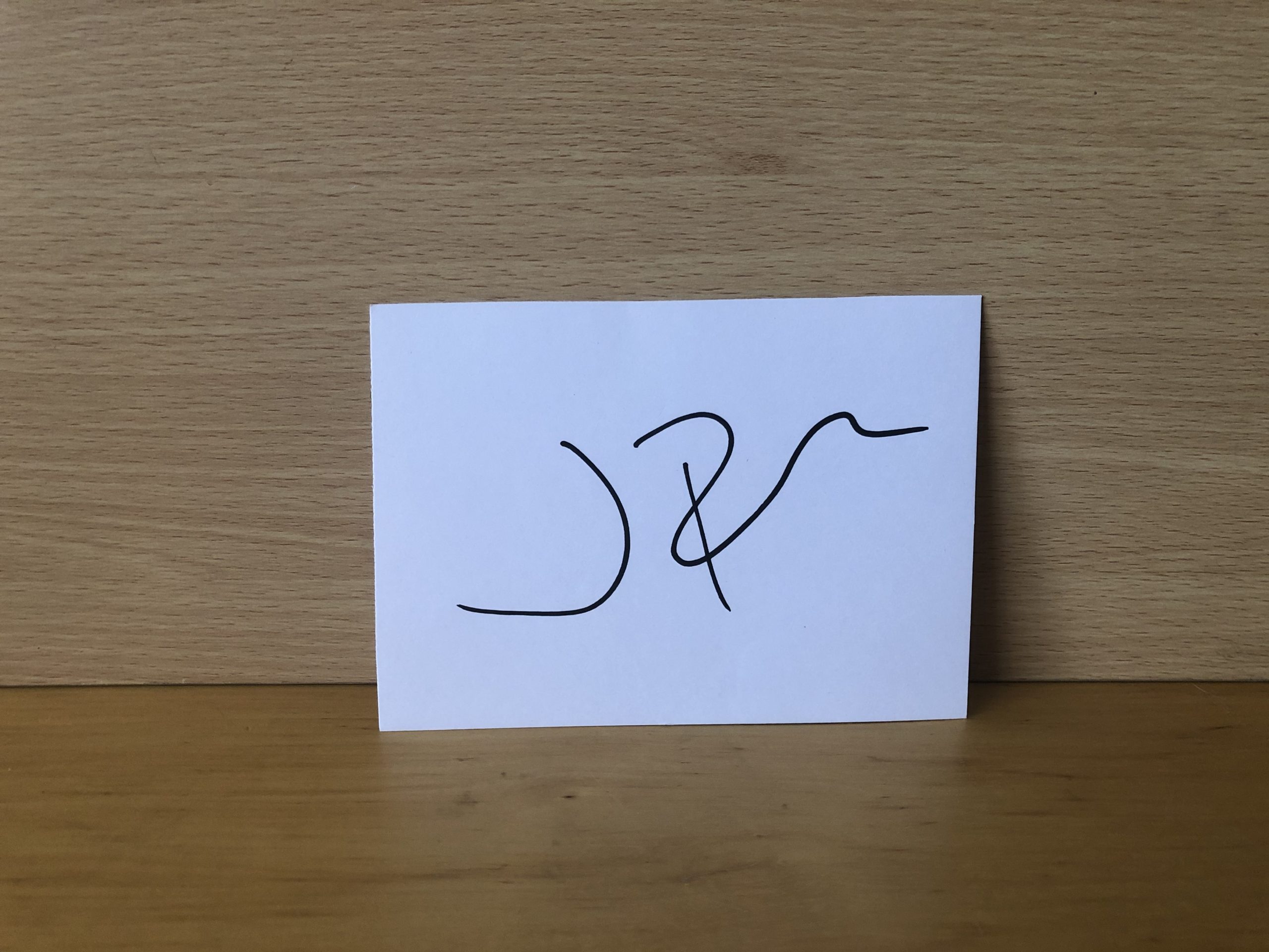 Jon Bernthal Signed White Card Jon Bernthal Signed White Card
