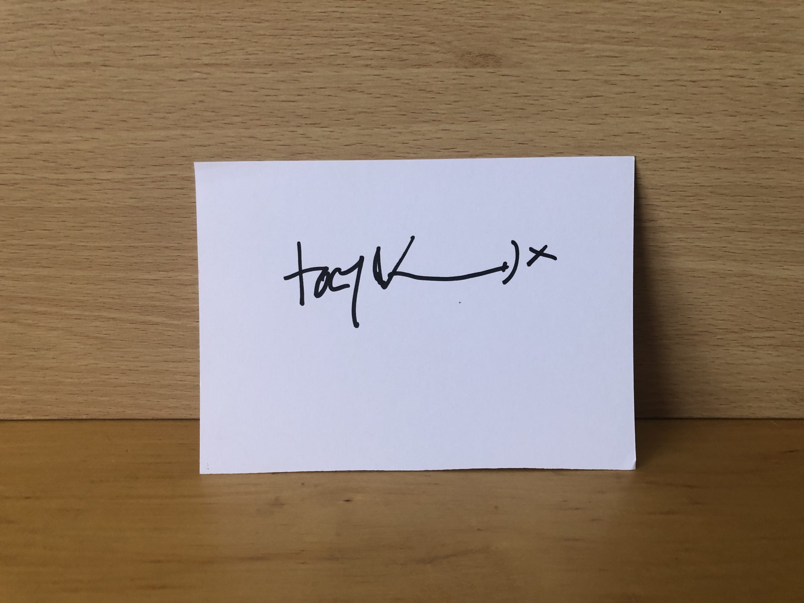 Toby Jones Signed White Card Toby Jones Signed White Card