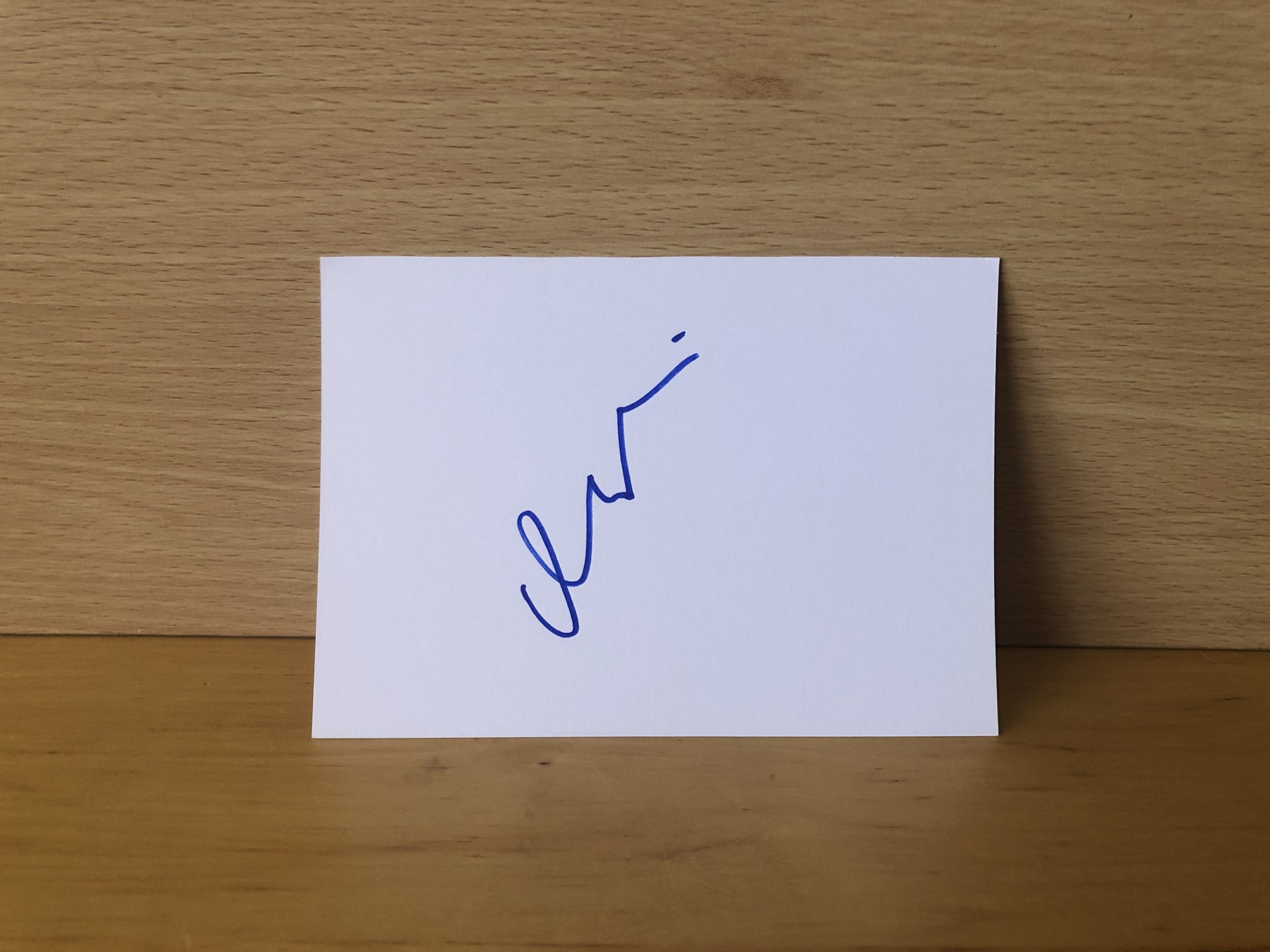 Matt Damon Signed White Card Matt Damon Signed White Card