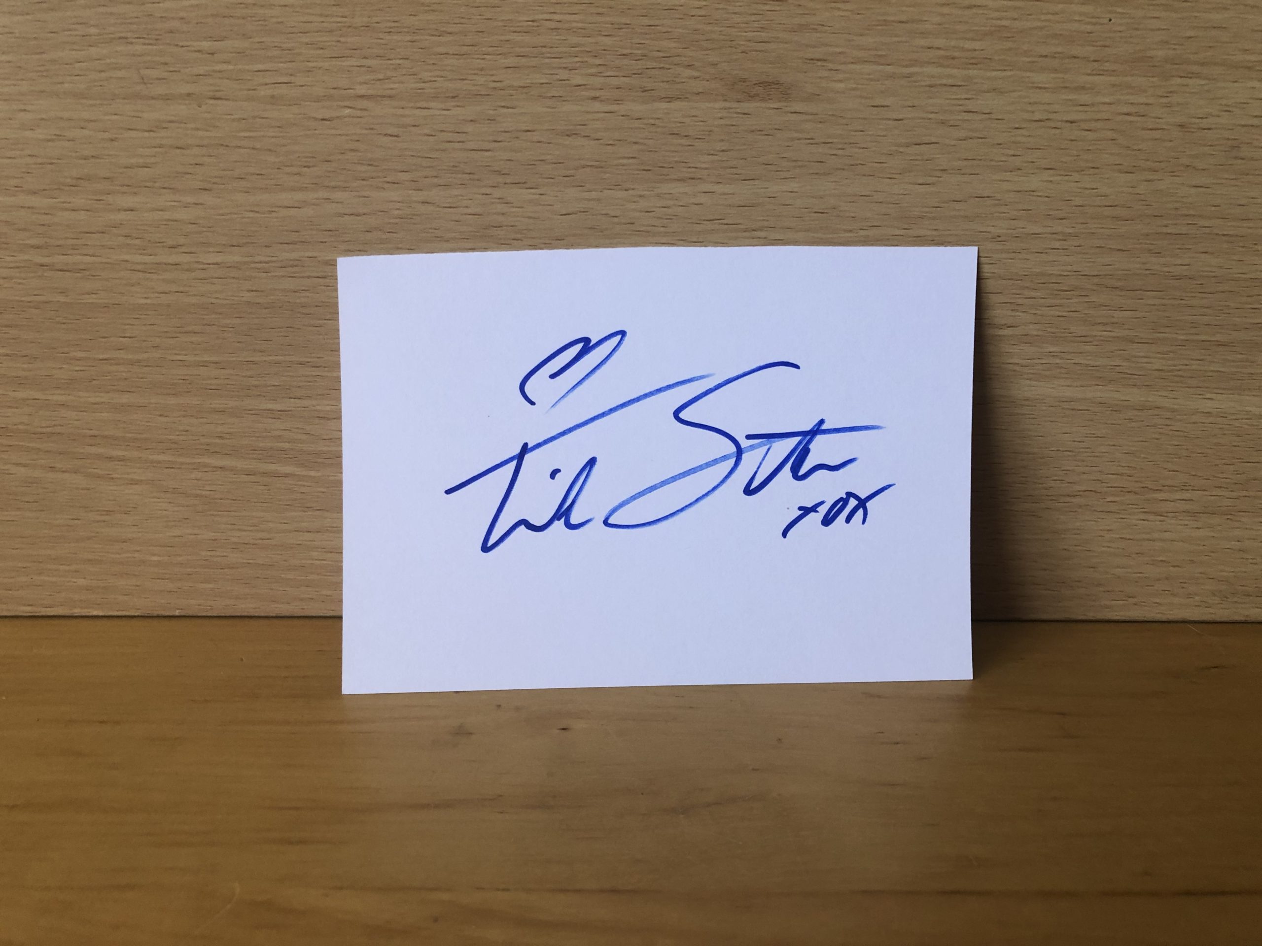 Trish Stratus Signed White Card Trish Stratus Signed White Card