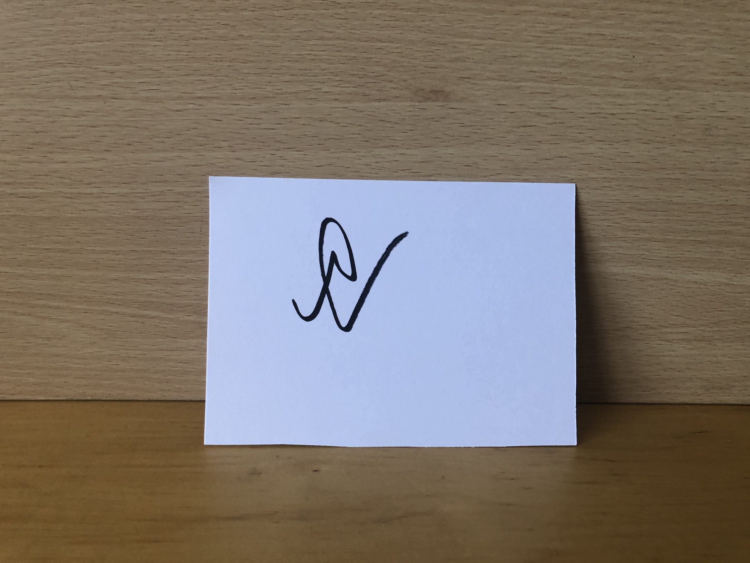 Idris Elba Signed White Card Idris Elba Signed White Card