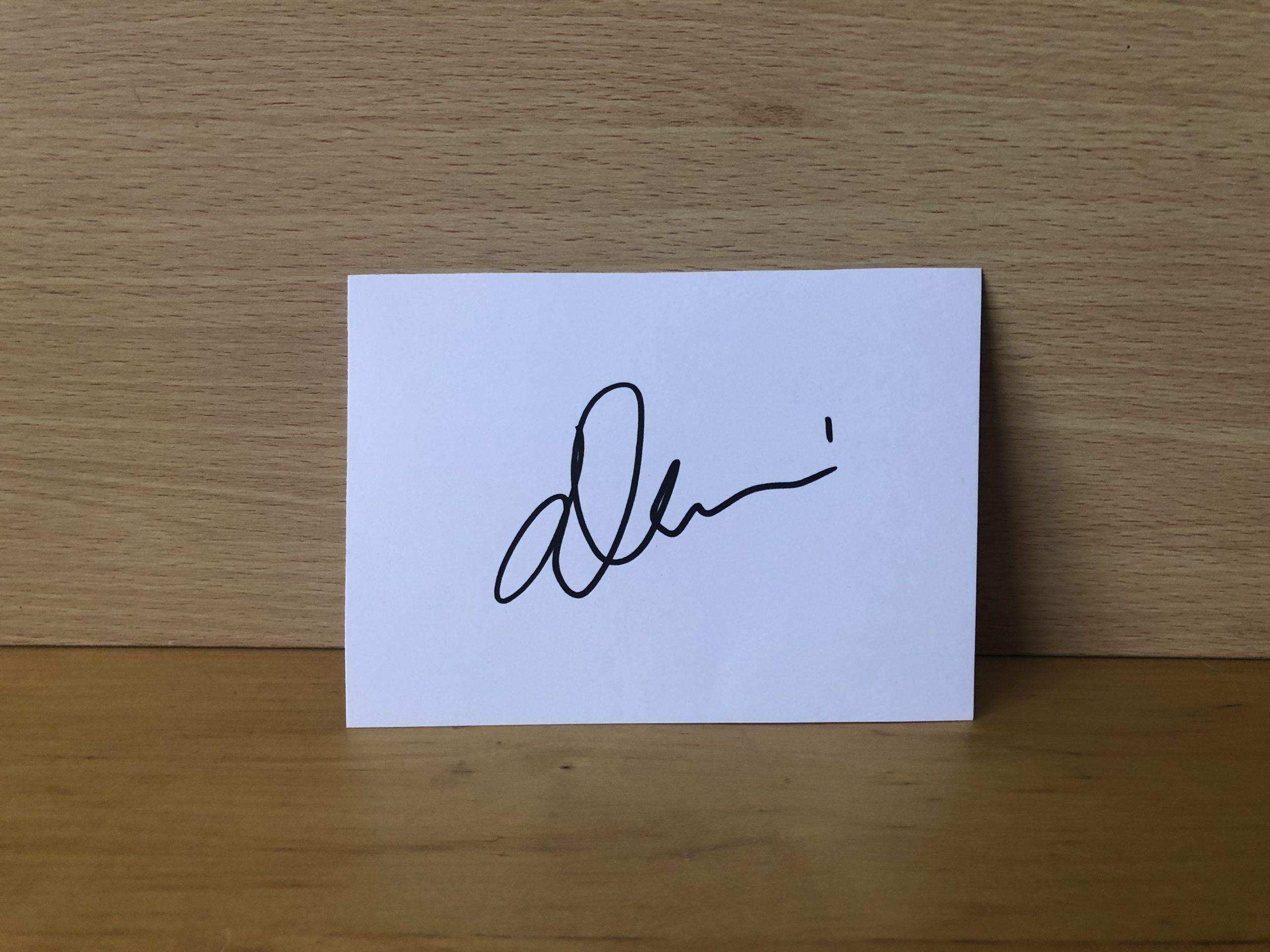 Demi Lovato Signed White Card Demi Lovato Signed White Card