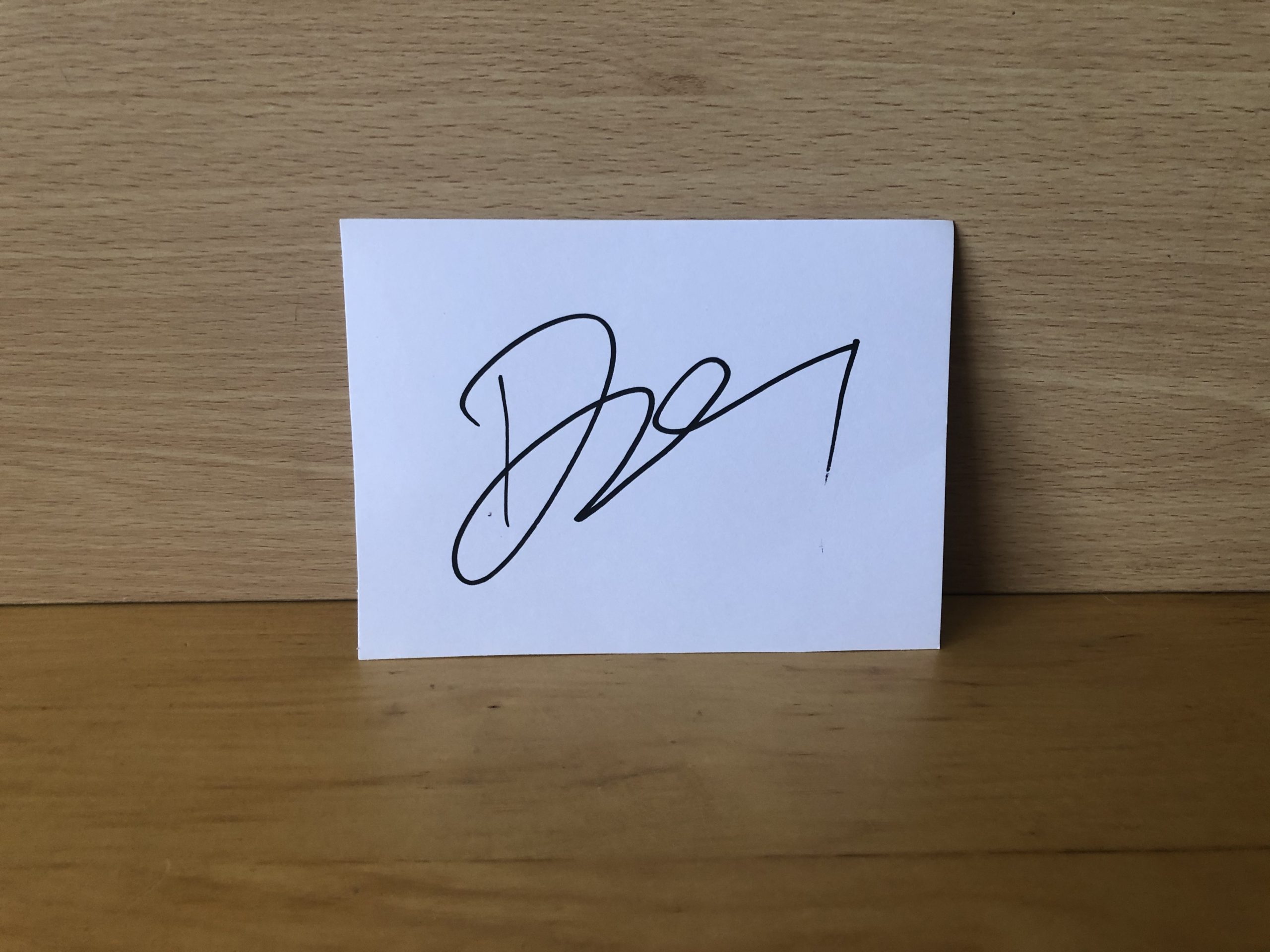 Daniel Craig Signed White Card Daniel Craig Signed White Card