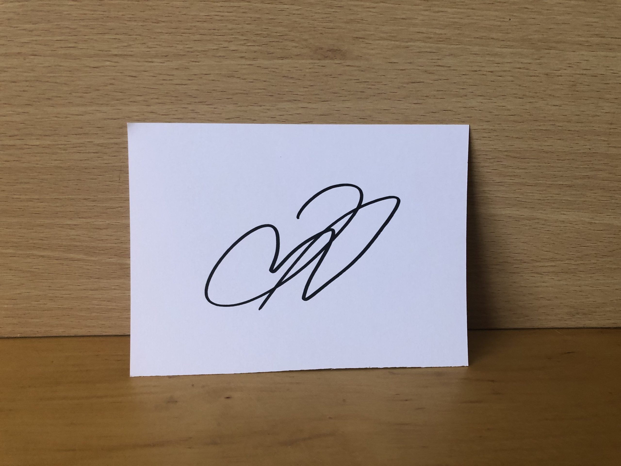 James McAvoy Signed White Card James McAvoy Signed White Card