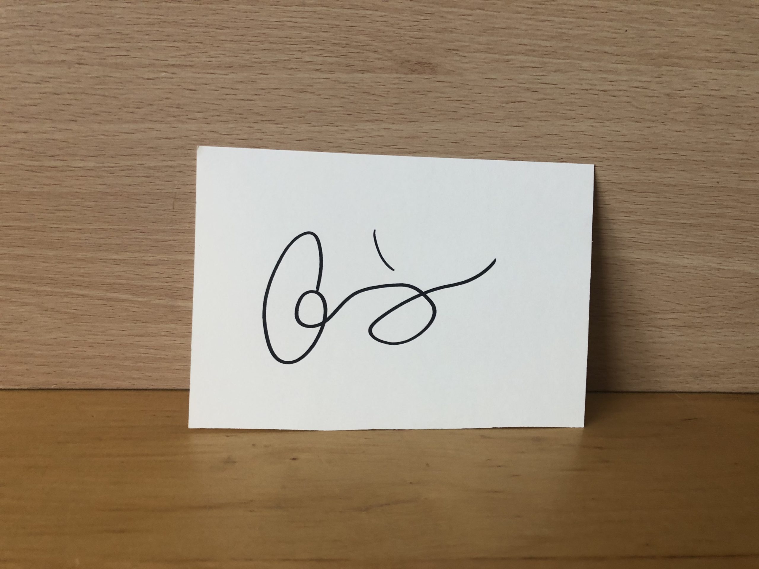 Ali Larter Signed White Card Ali Larter Signed White Card