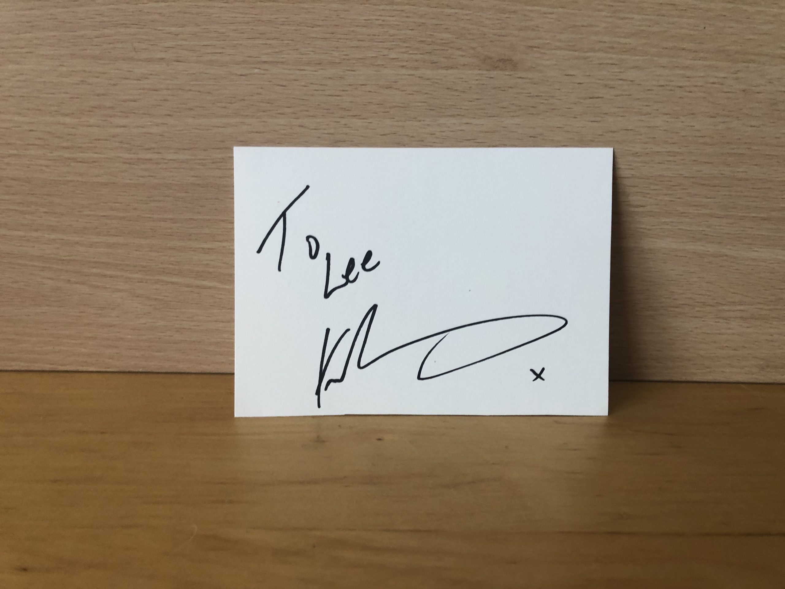 Karen Harding Signed White Card Karen Harding Signed White Card