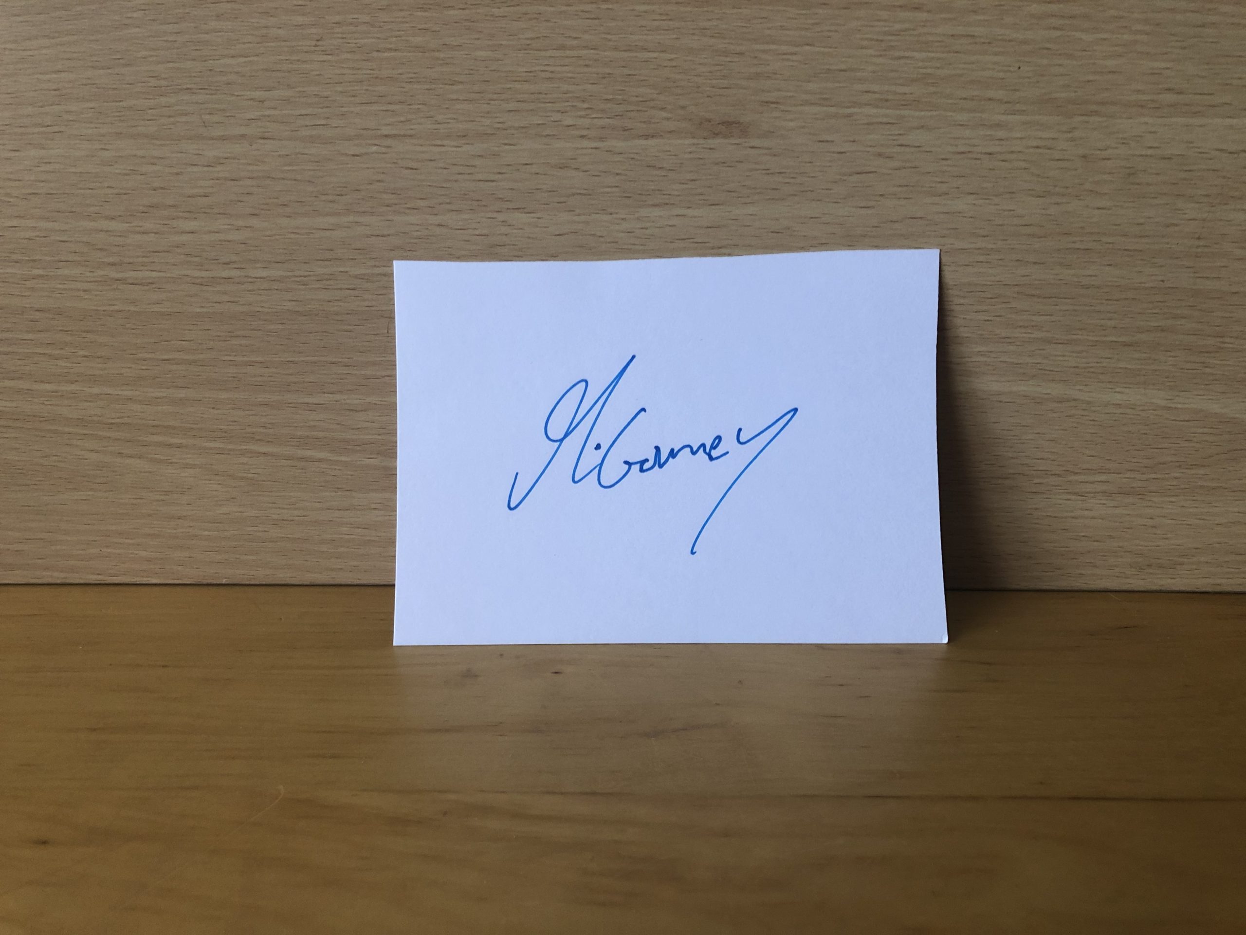 Michelle Gomez Signed White Card Michelle Gomez Signed White Card