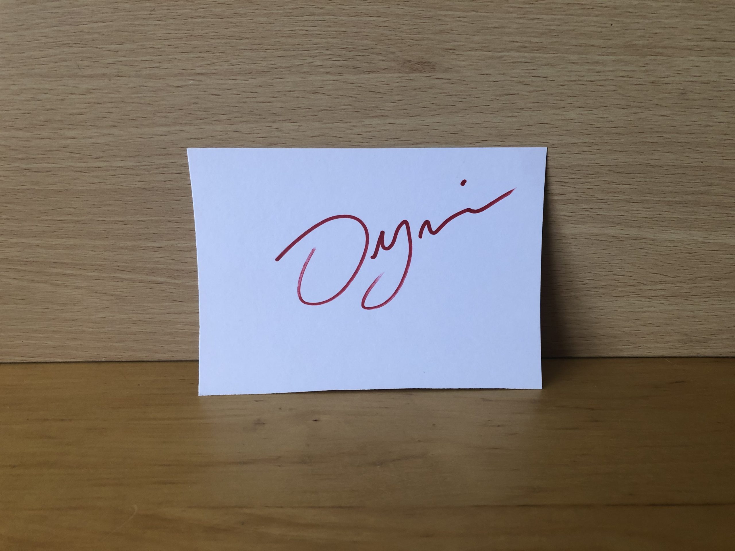 Jonny Lee Miller Signed White Card Jonny Lee Miller Signed White Card