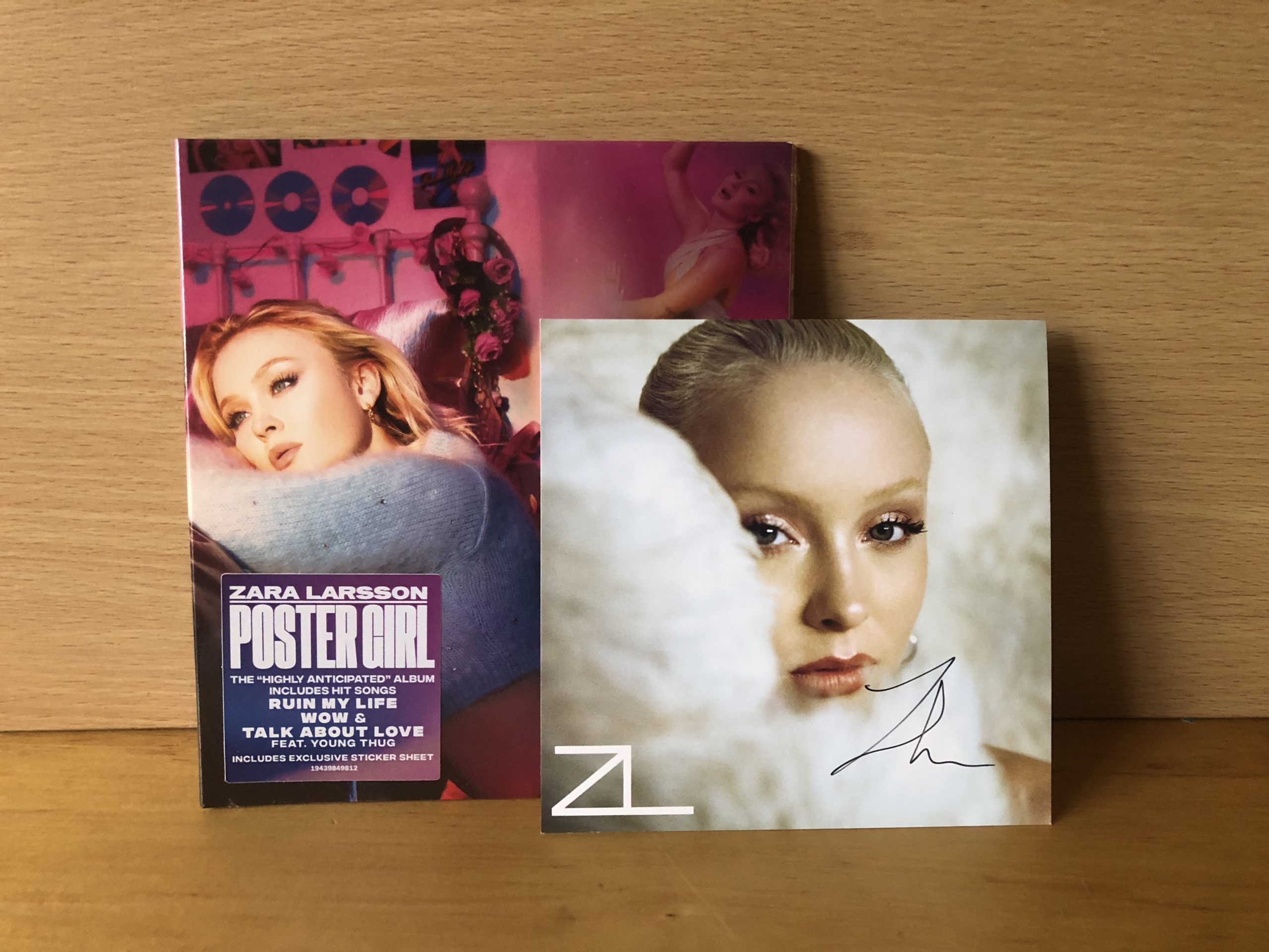 Zara Larsson Signed CD Art Card