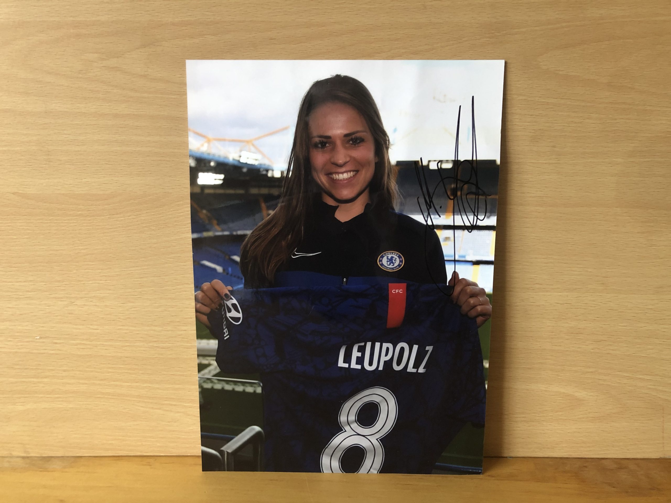 Melanie Leupolz Signed A4 Colour Photo