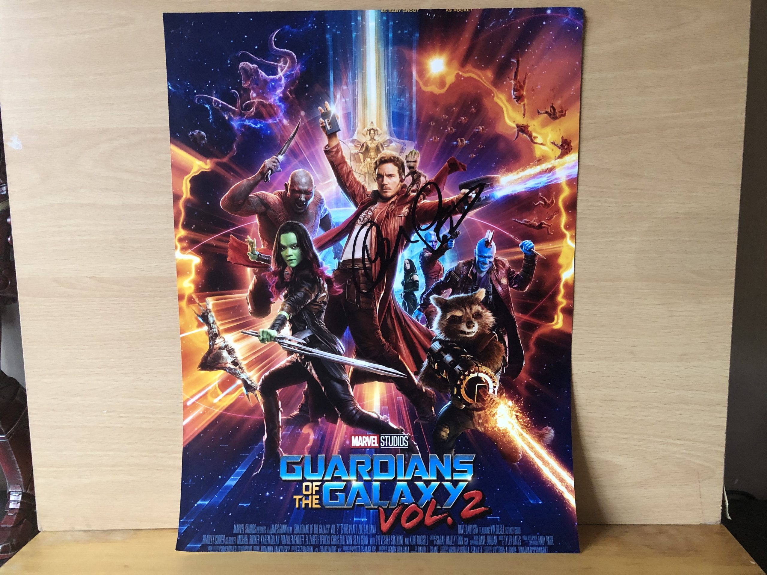 Chris Pratt Signed A3 Image