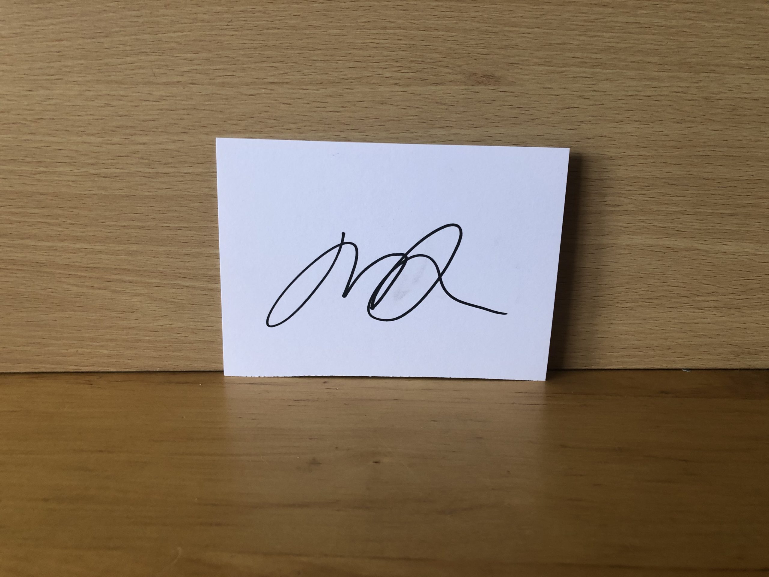 Lucy Liu Signed White Card