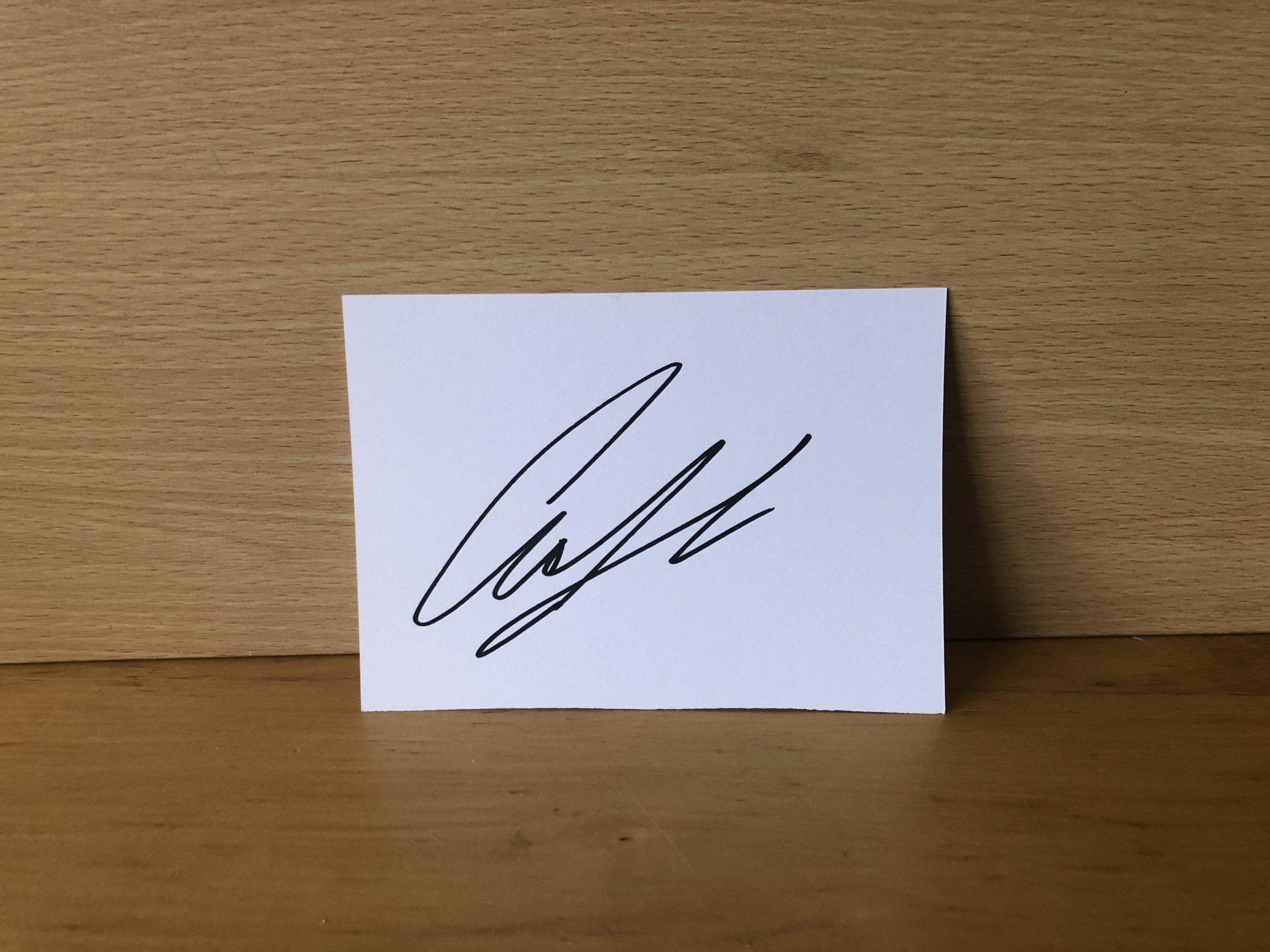 Colin Farrell Signed White Card