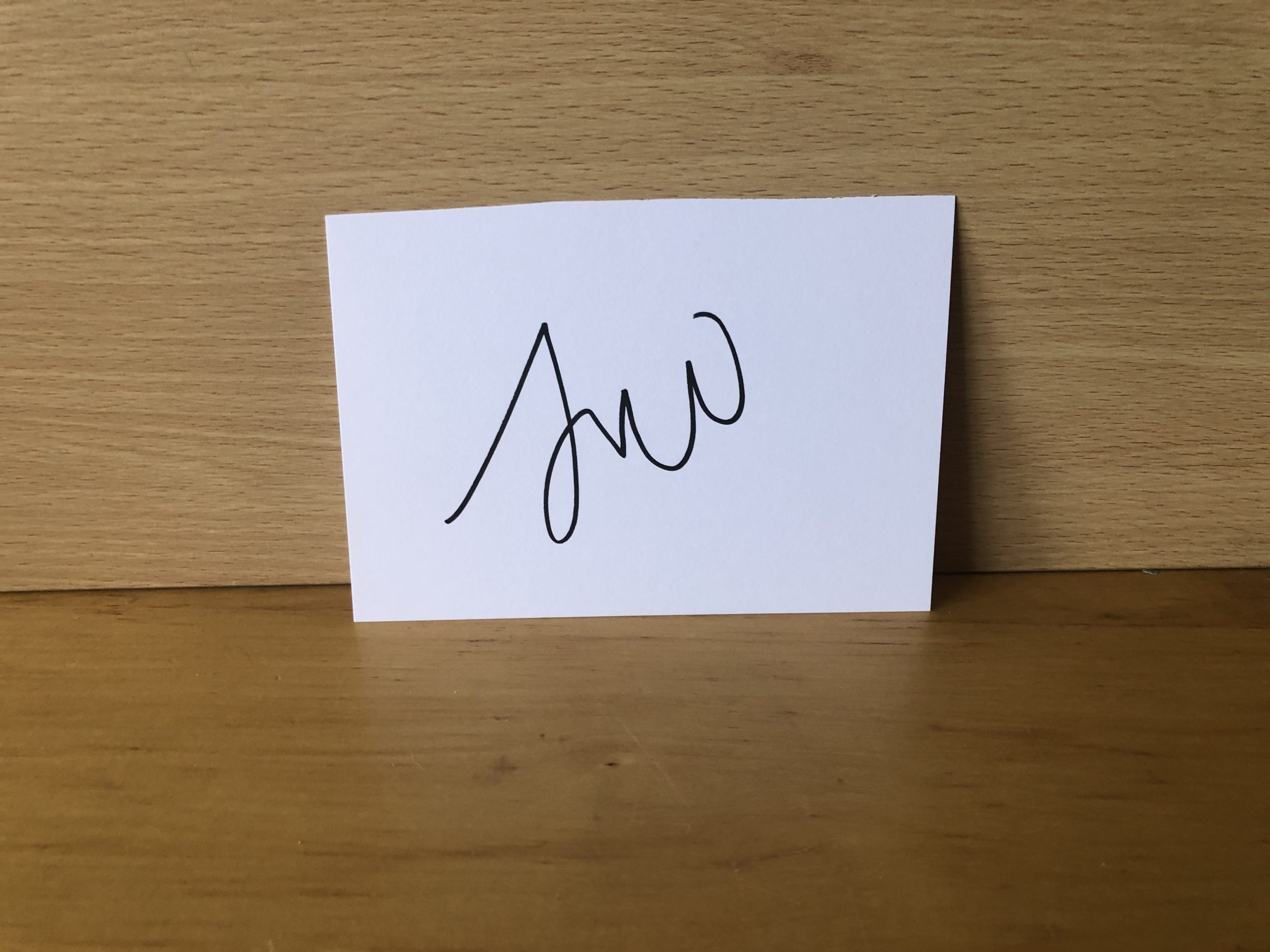 Lindsay Wagner Signed White Card