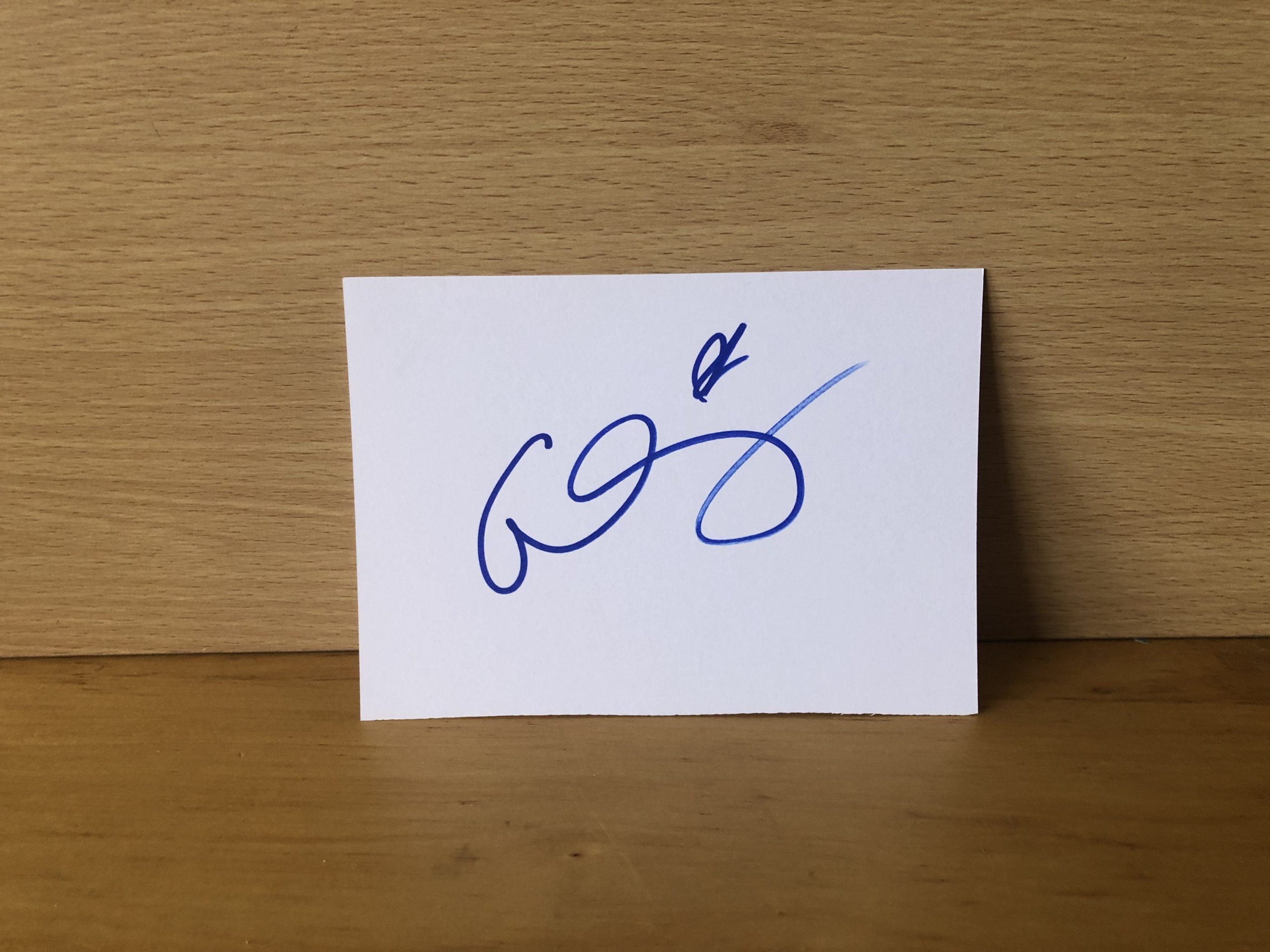 Alicia Silverstone Signed White Card