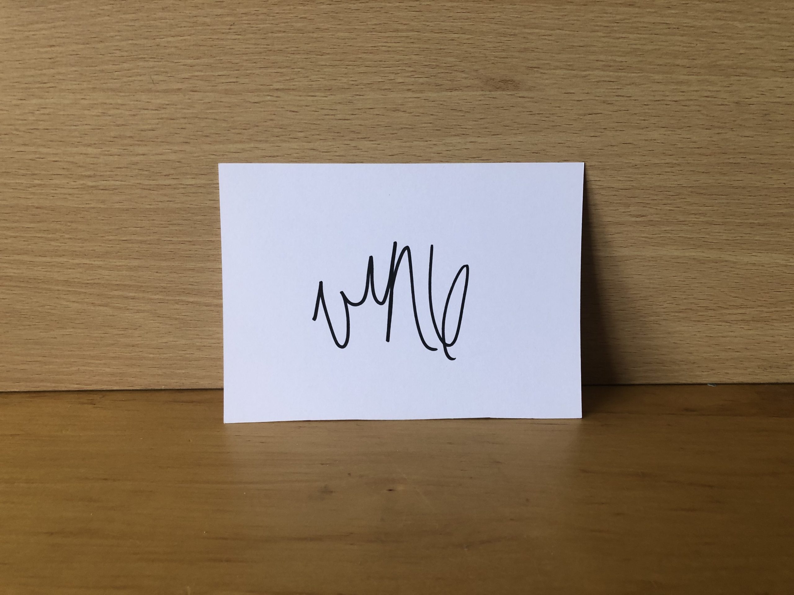 Vanessa Marcil Signed White Card
