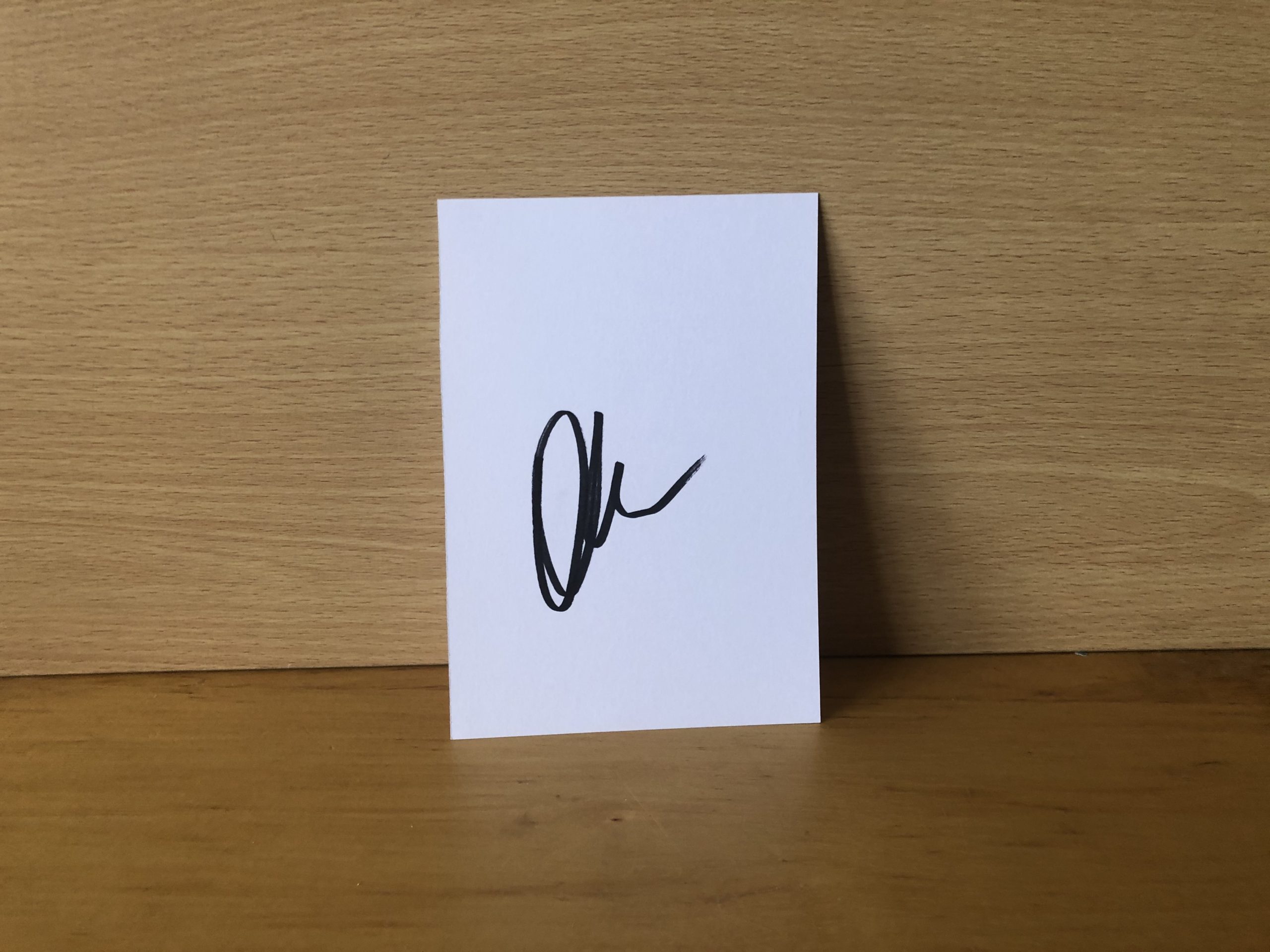Olivia Munn Signed White Card Olivia Munn Signed White Card
