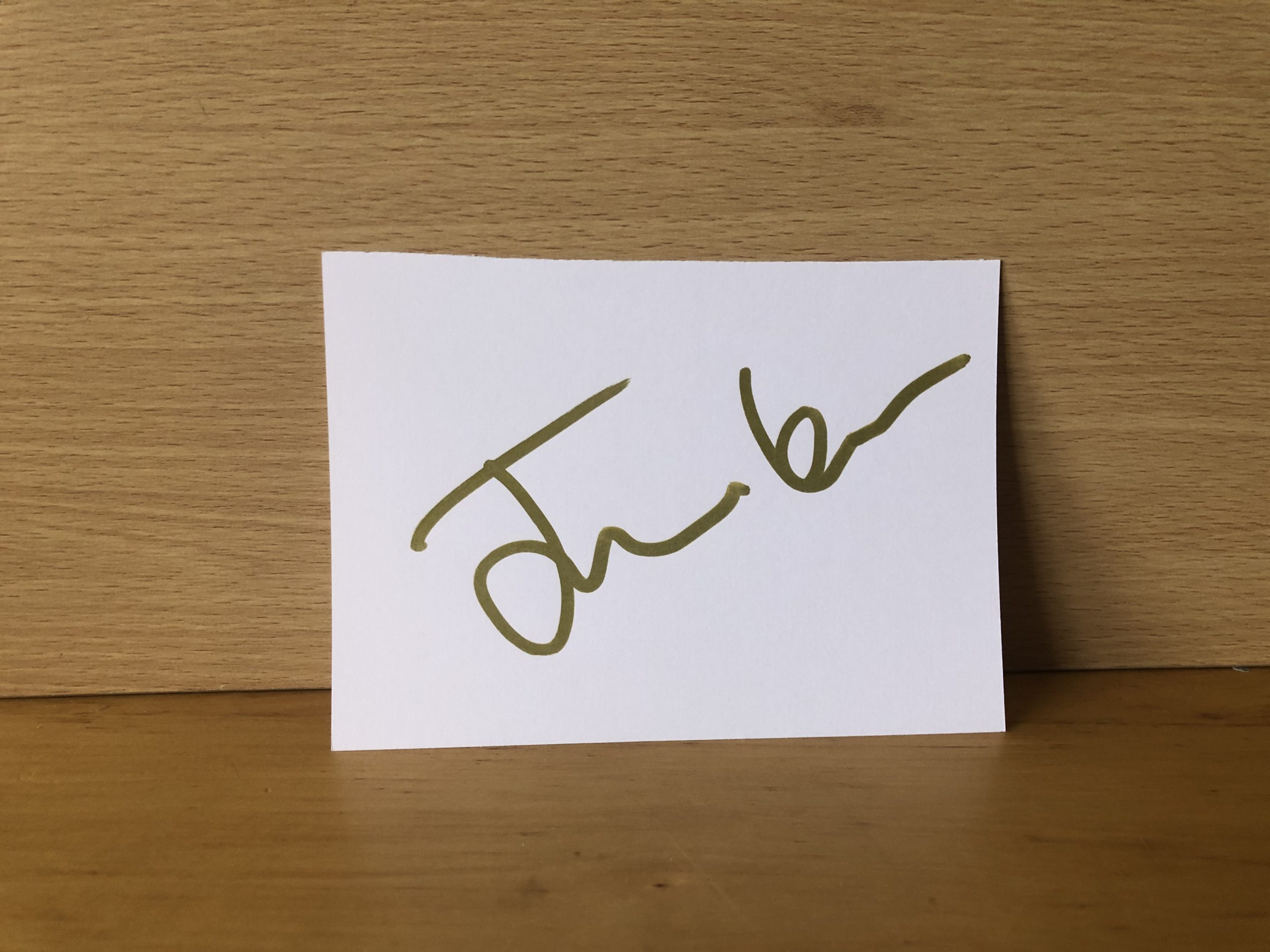 Jude Law Signed White Card Jude Law Signed White Card