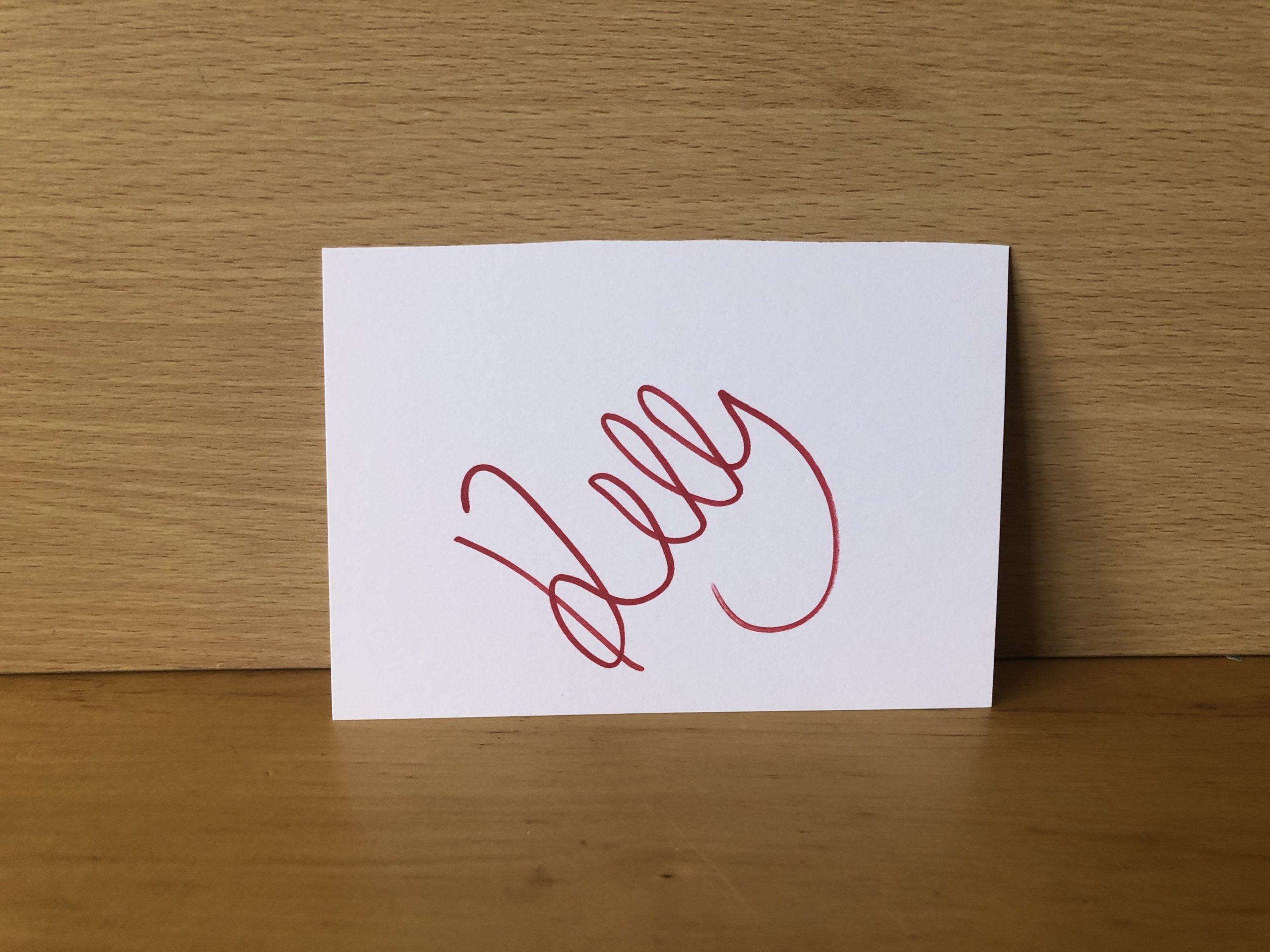 Kelly Brook Signed White Card Kelly Brook Signed White Card