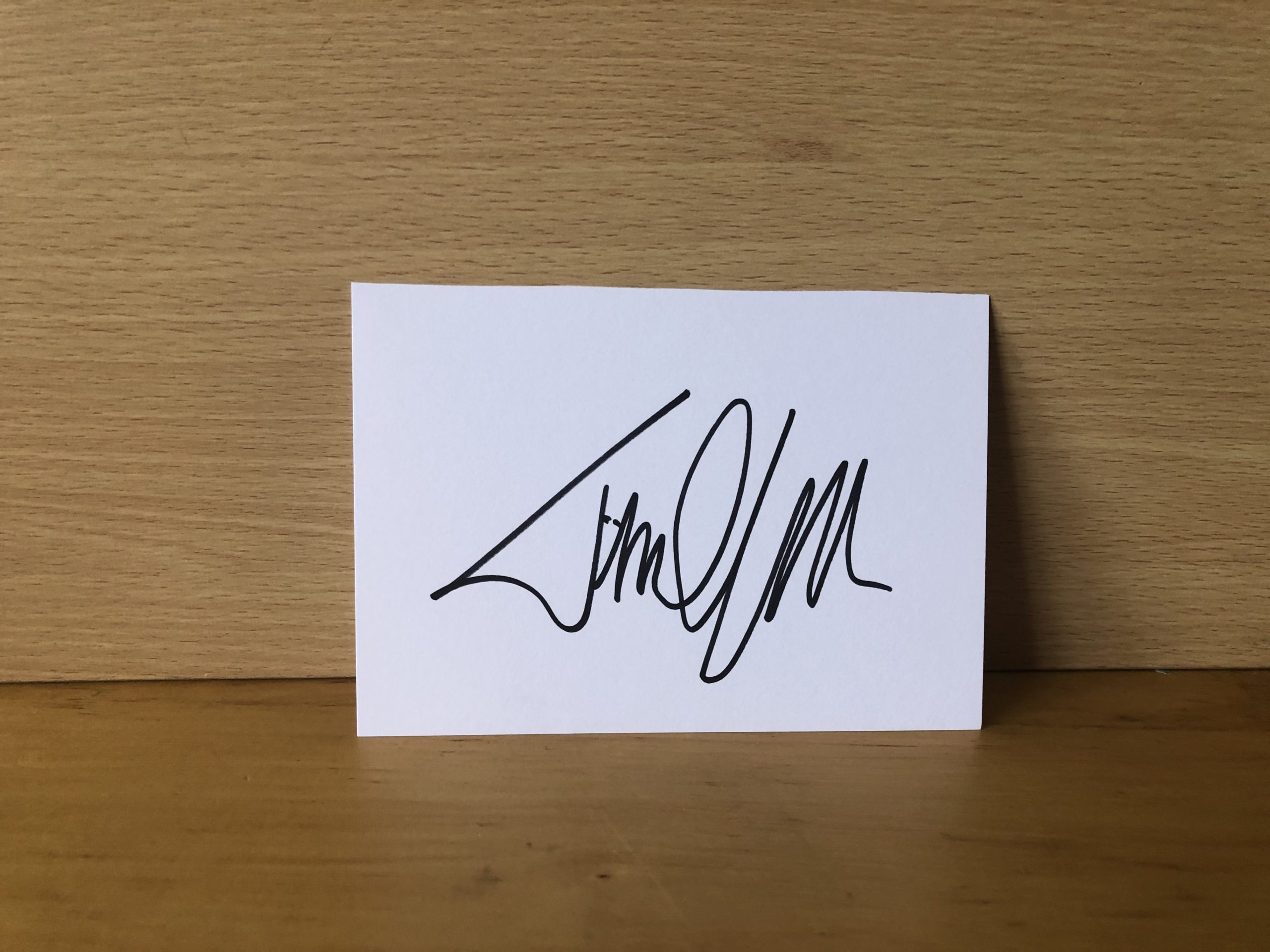 Timothy Spall Signed White Card Timothy Spall Signed White Card