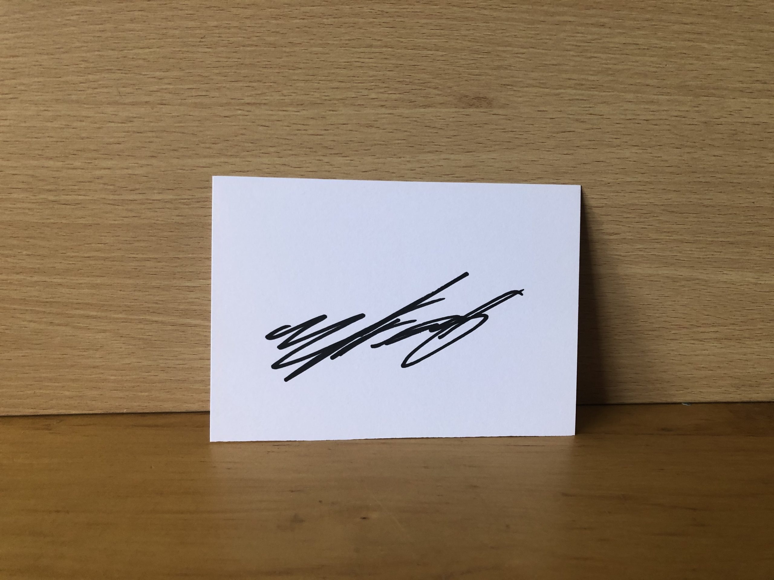 Michael Cudlitz Signed White Card Michael Cudlitz Signed White Card