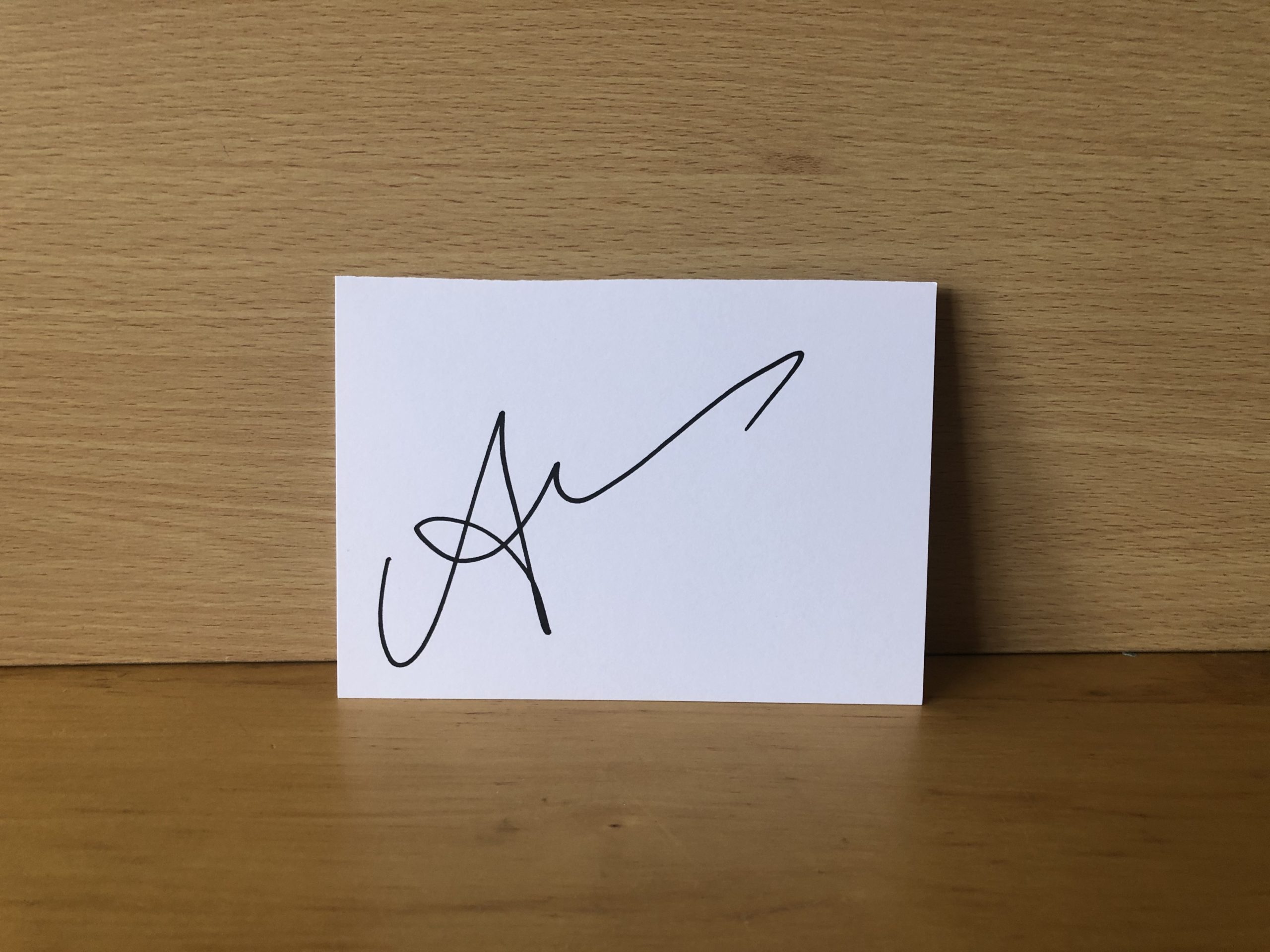 Anna Friel Signed White Card Anna Friel Signed White Card