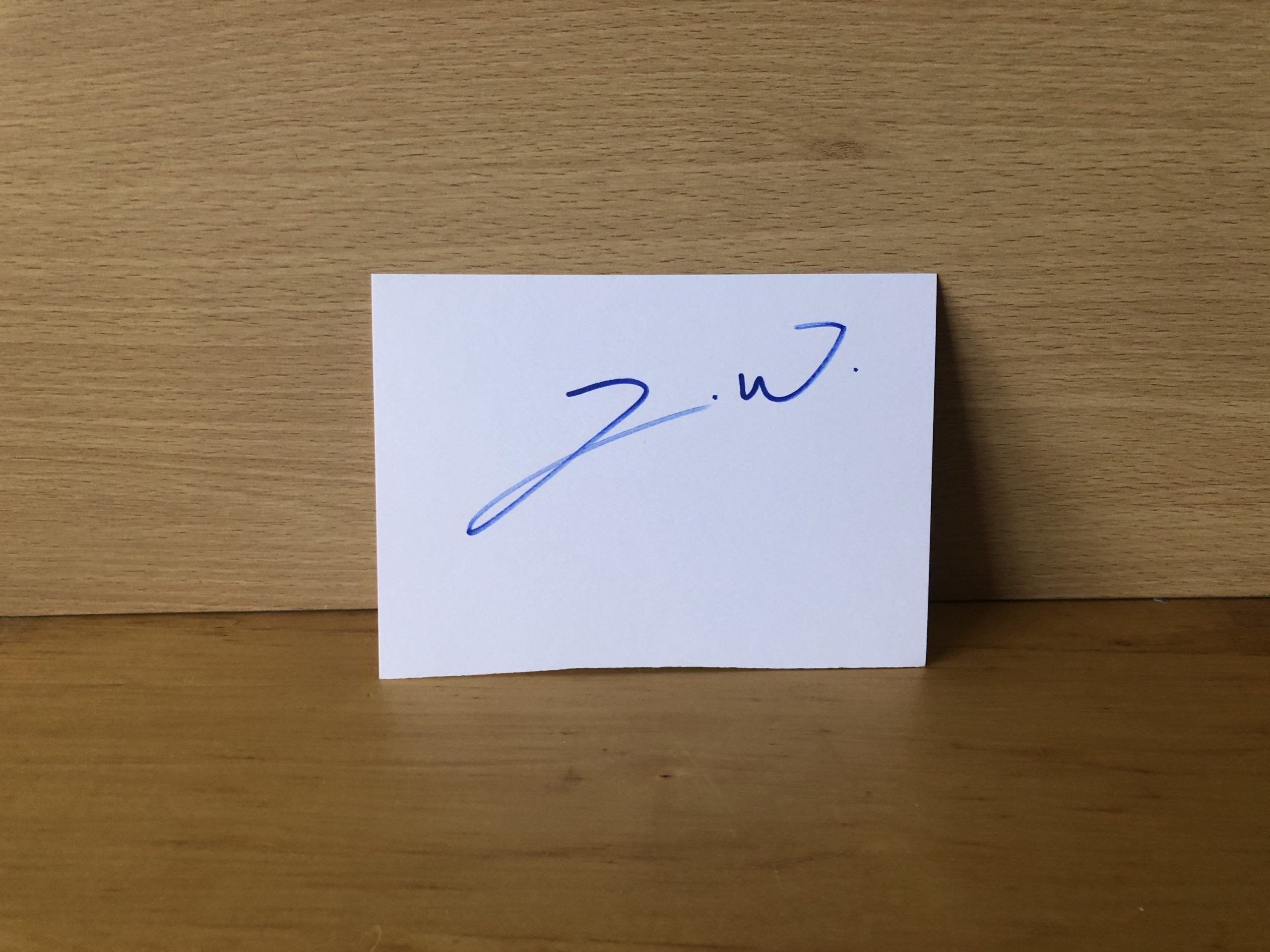 Letitia Wright Signed White Card Letitia Wright Signed White Card