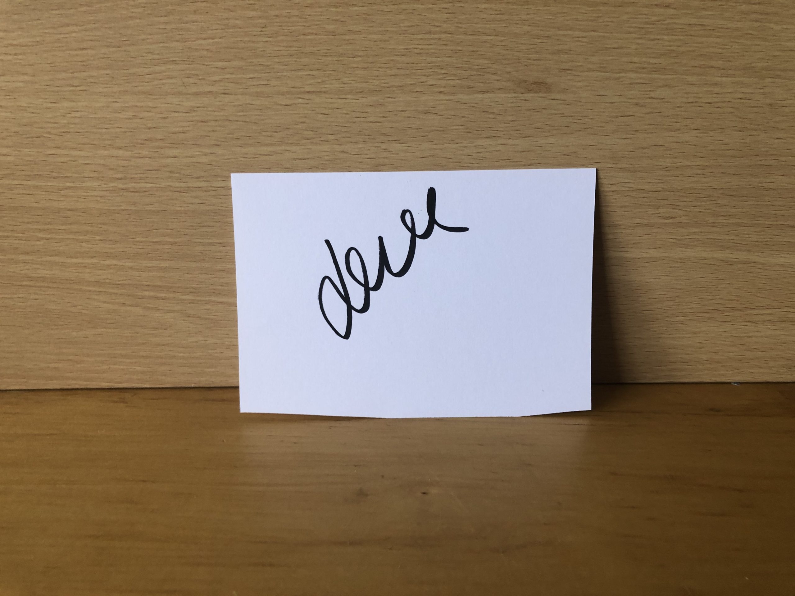 Laura Haddock Signed White Card Laura Haddock Signed White Card