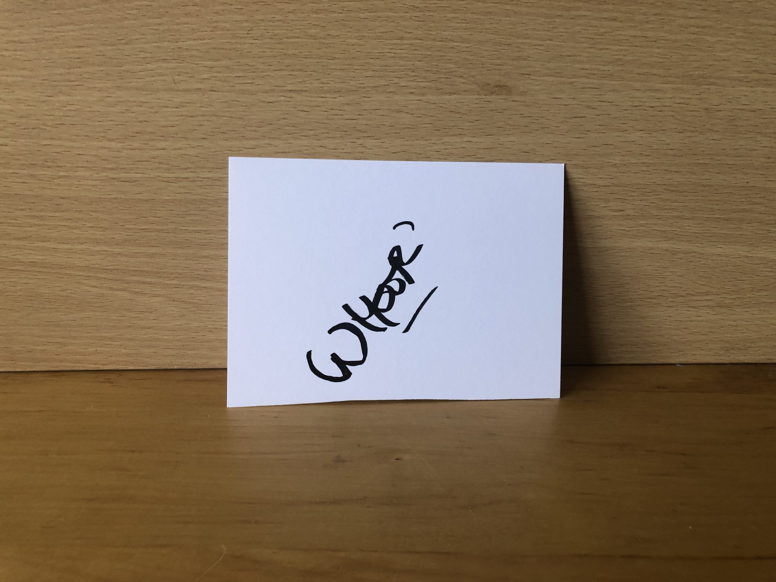 Whoopi Goldberg Signed White Card Whoopi Goldberg Signed White Card