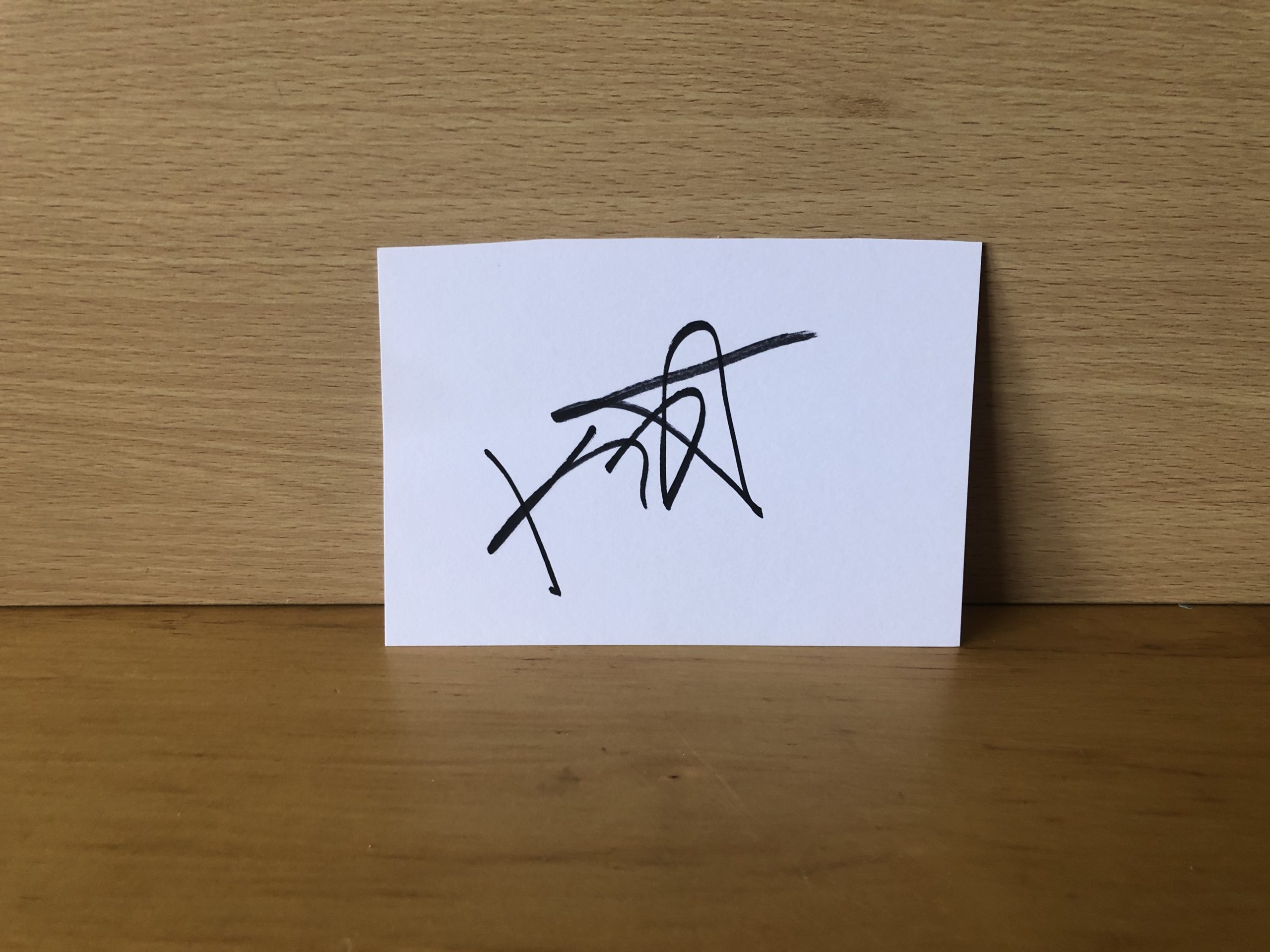 KT Tunstall Signed White Card KT Tunstall Signed White Card