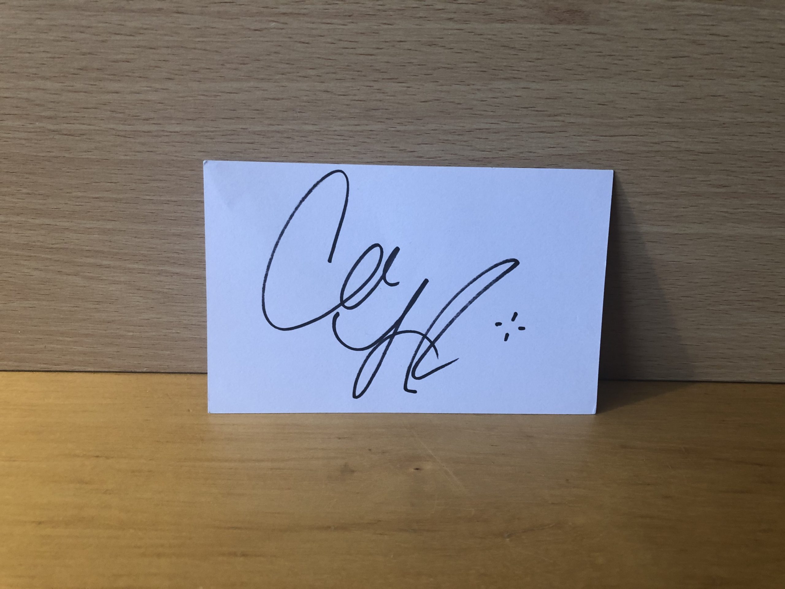 Candice LeRae Signed White Card Candice LeRae Signed White Card