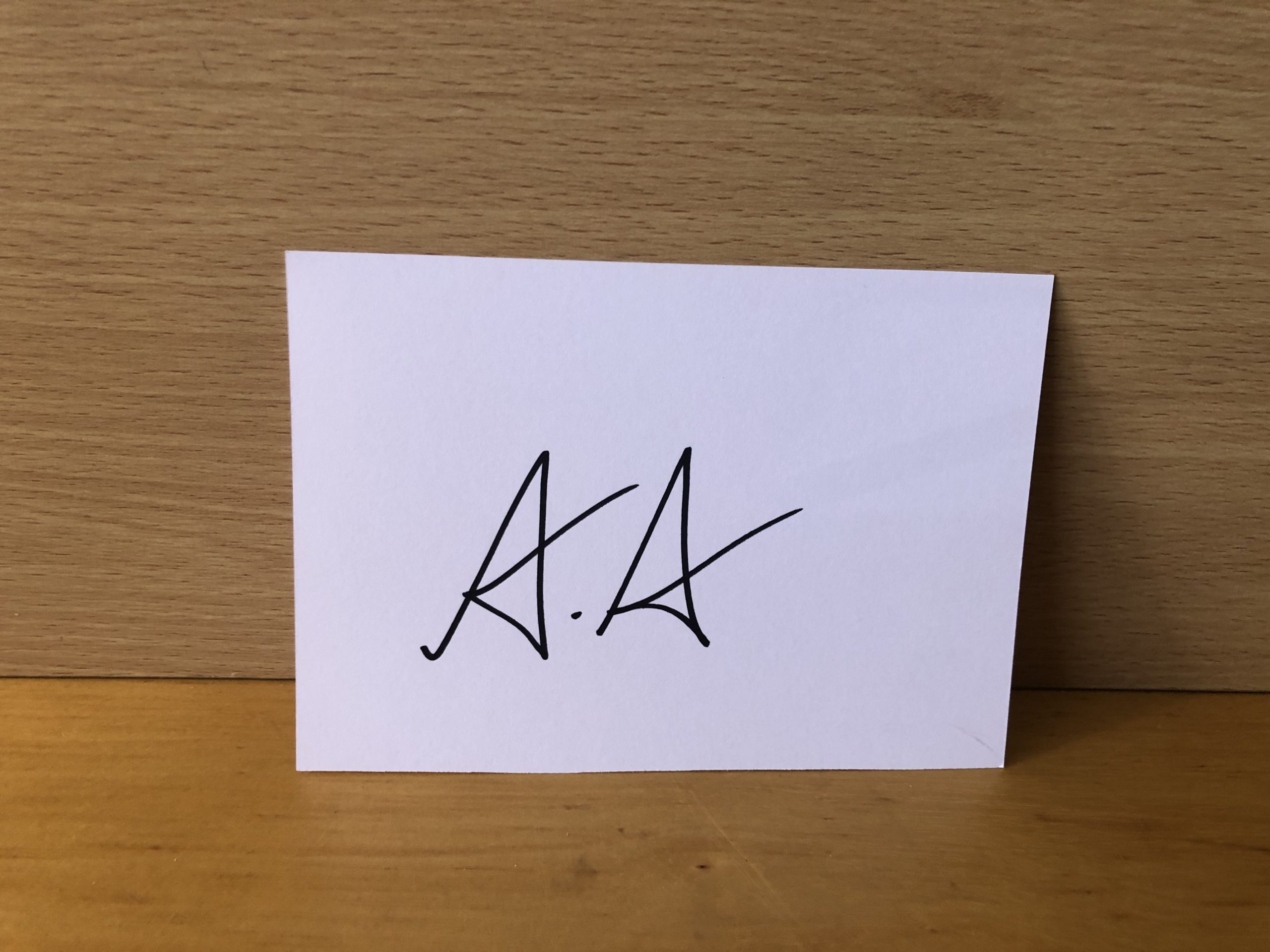 Alexander Ludwig Signed White Card Alexander Ludwig Signed White Card
