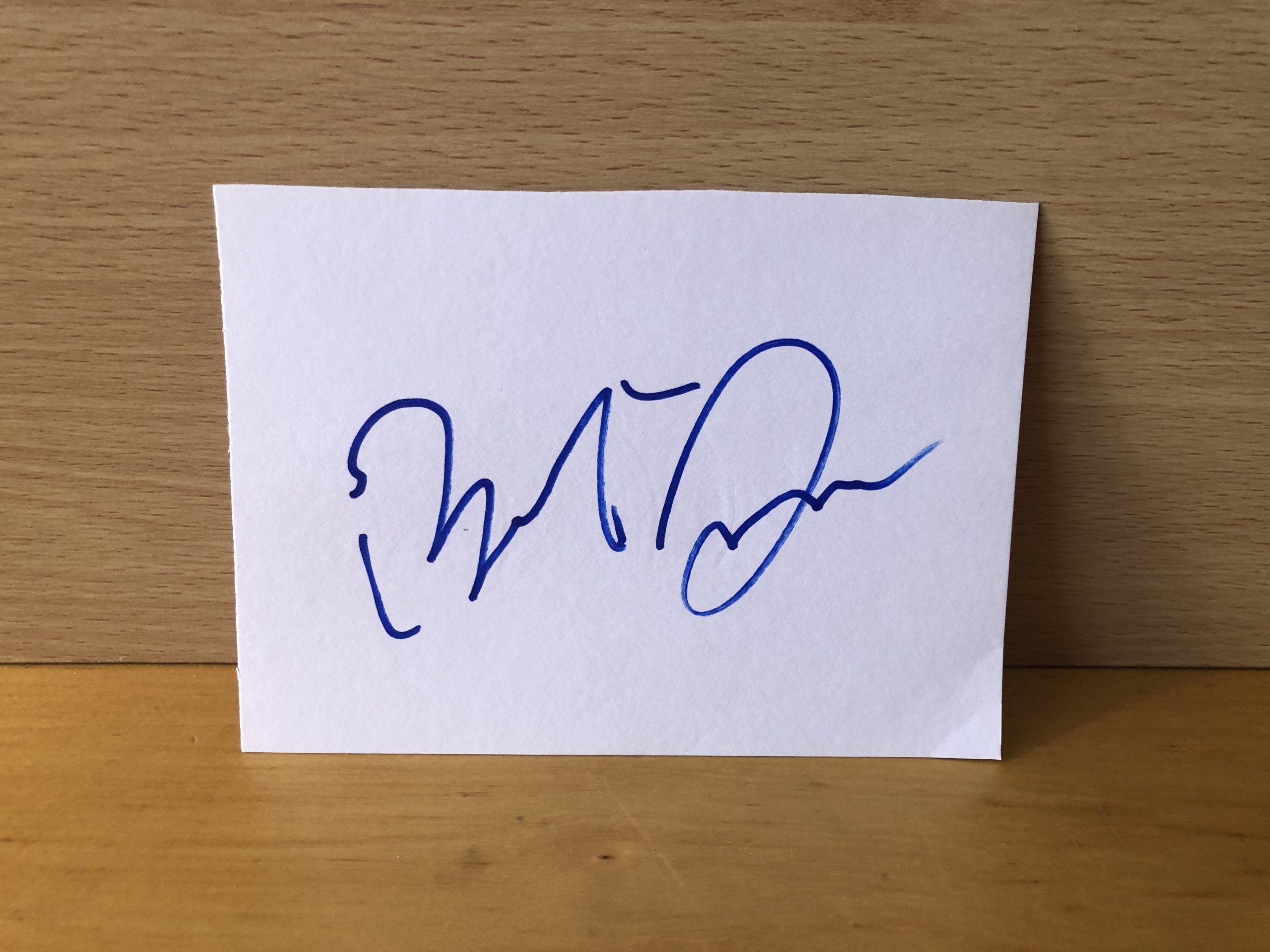 Robert Zemeckis Signed White Card Robert Zemeckis Signed White Card