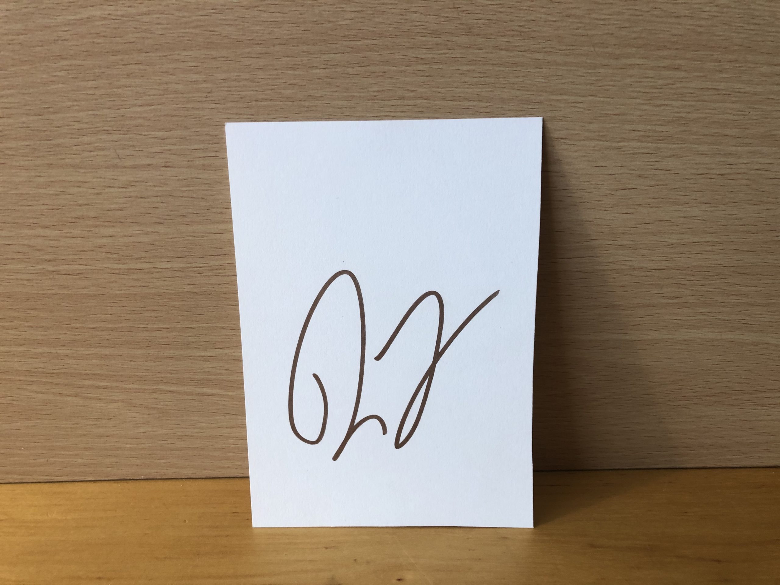 David Gray Signed White Card David Gray Signed White Card