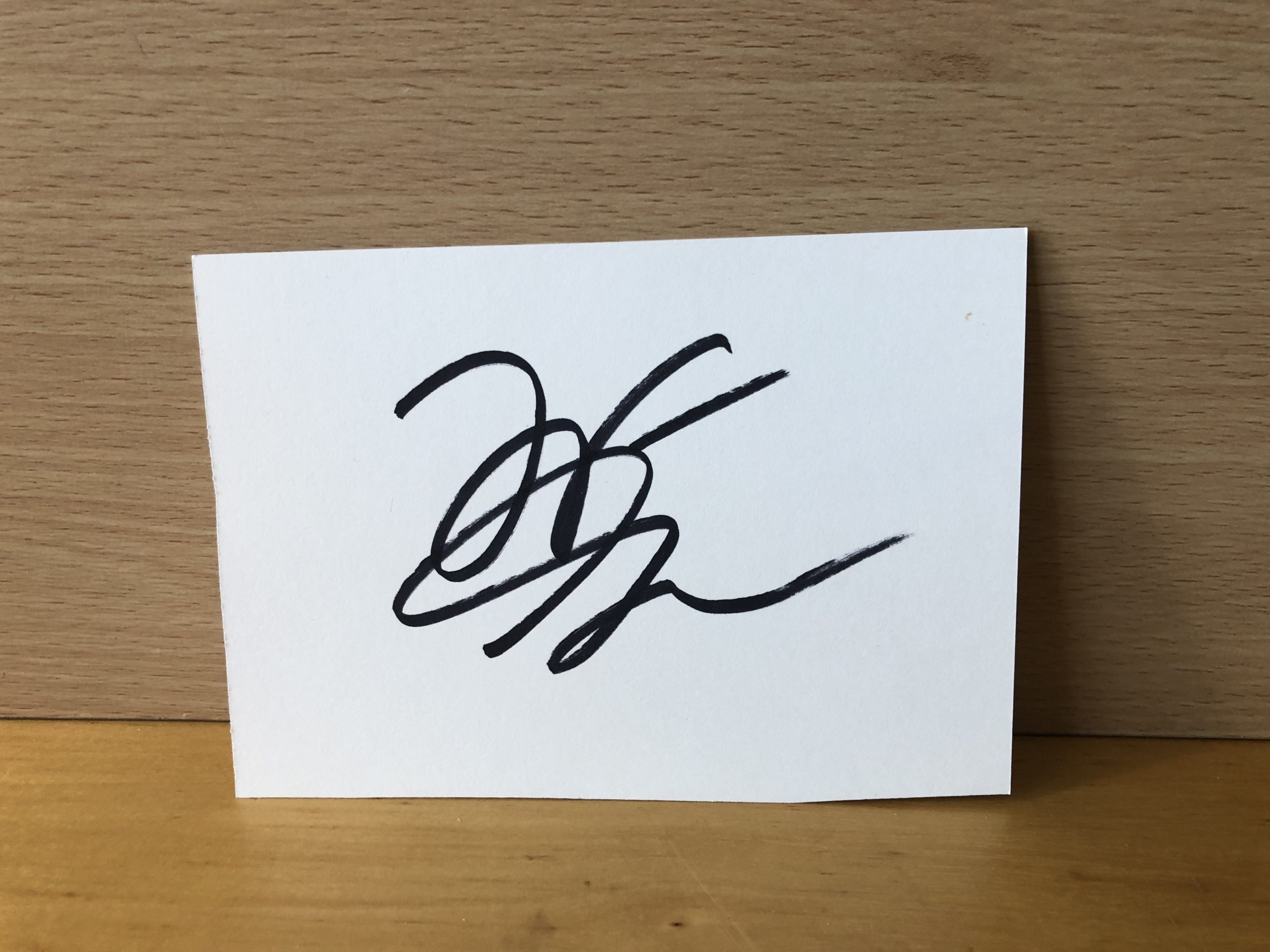 Jeff Goldblum Signed White Card Jeff Goldblum Signed White Card