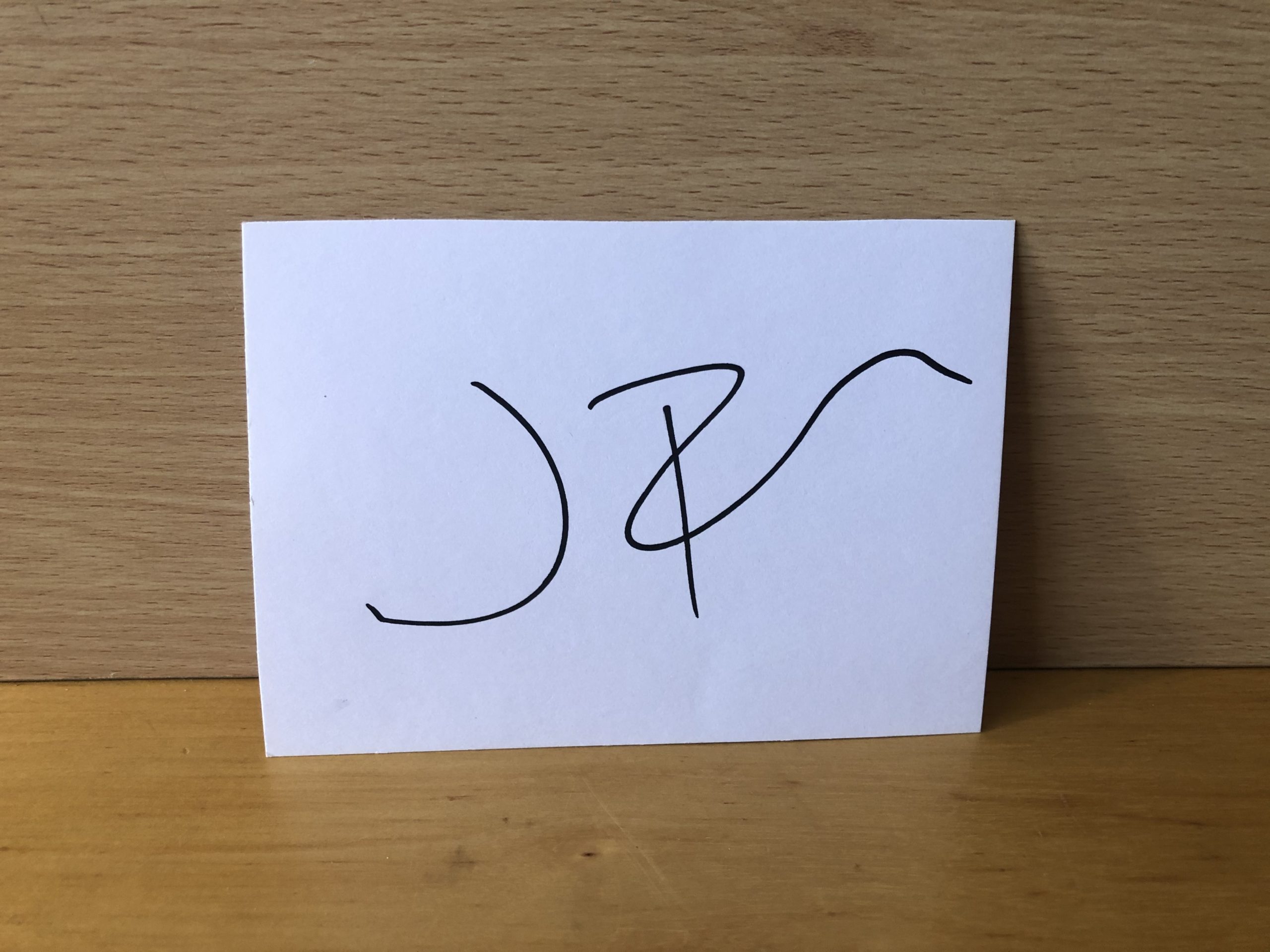 Jon Bernthal Signed White Card Jon Bernthal Signed White Card