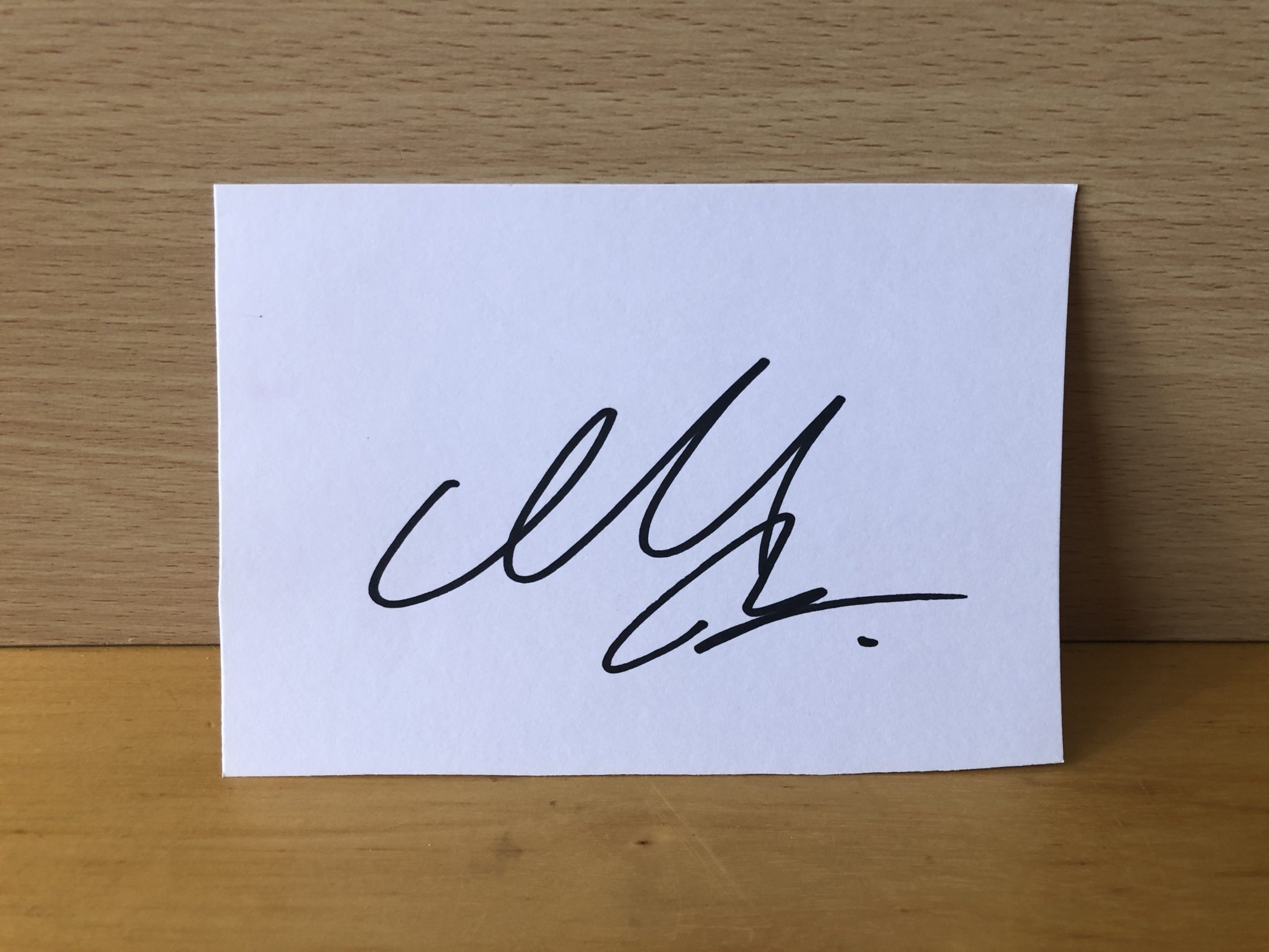 Cillian Murphy Signed White Card Cillian Murphy Signed White Card